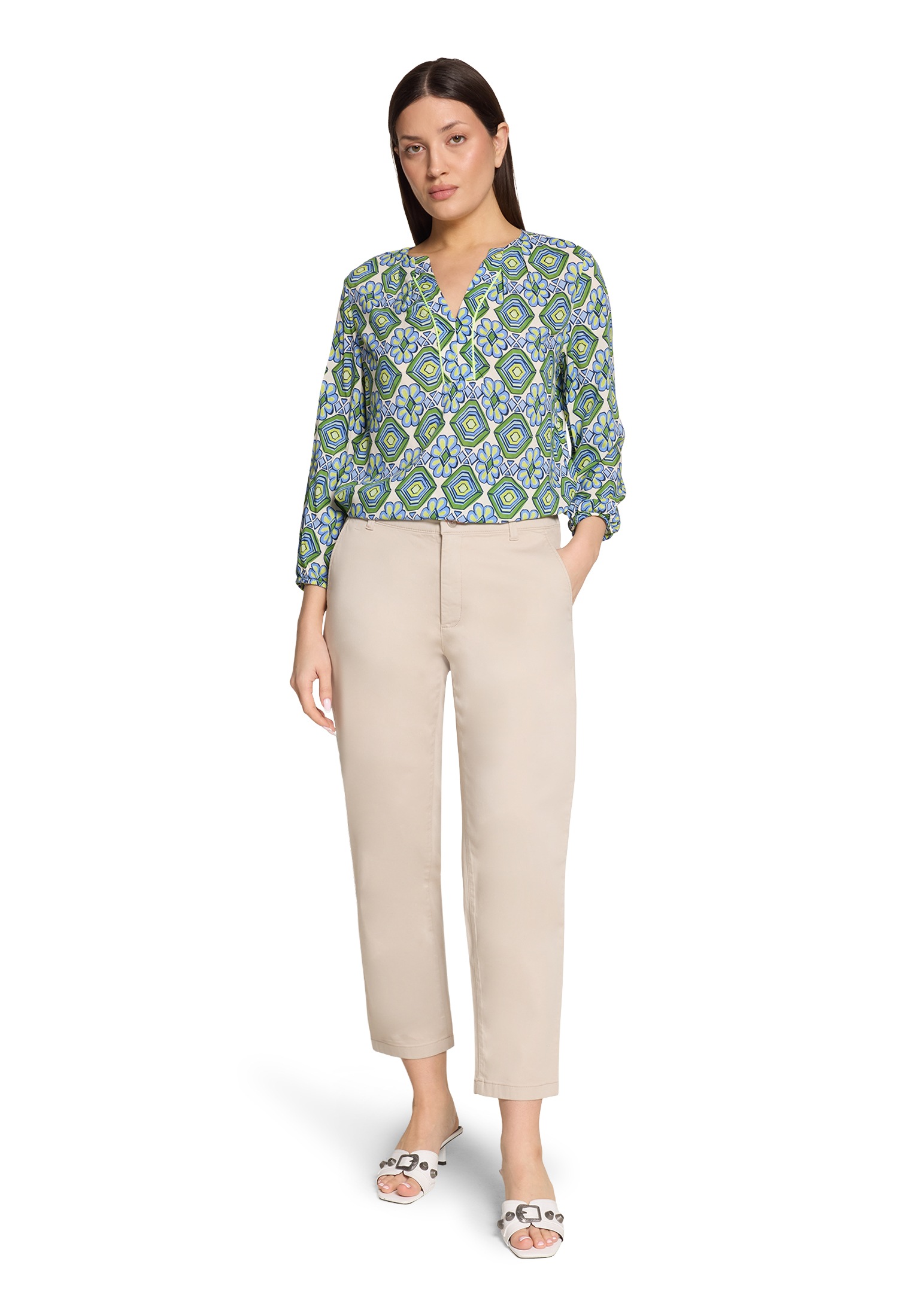 Cartoon Schlupfbluse »Damen mit Muster«