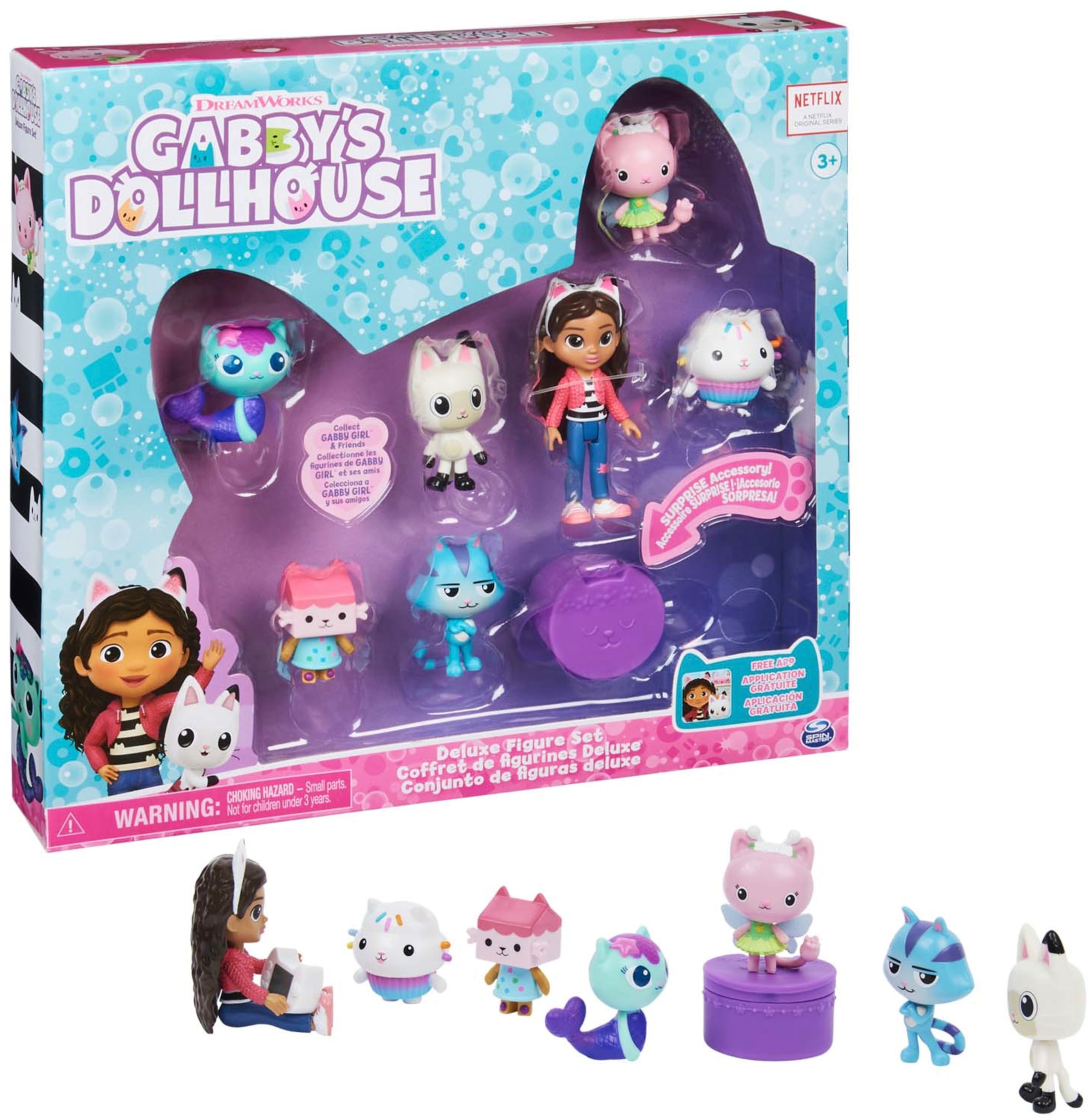 Spin Master Spielfigur »Gabby's Dollhouse – Figuren Geschenkset (Gabby + 6 Katzen)«, (Set)