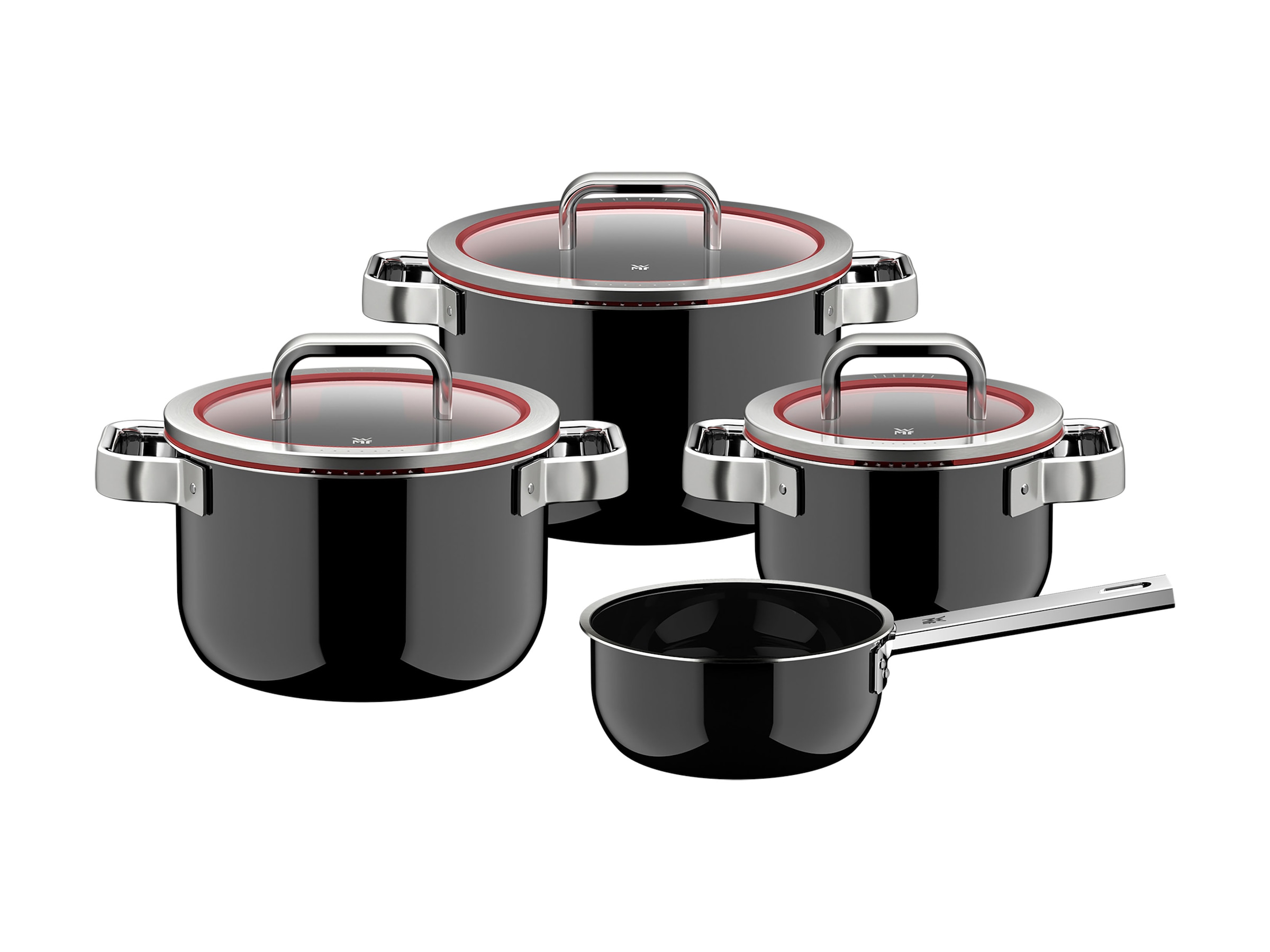 WMF Topf-Set "Fusiontec Function Pro" Set, 7 tlg. tlg. Edelstahl  Glas günstig online kaufen