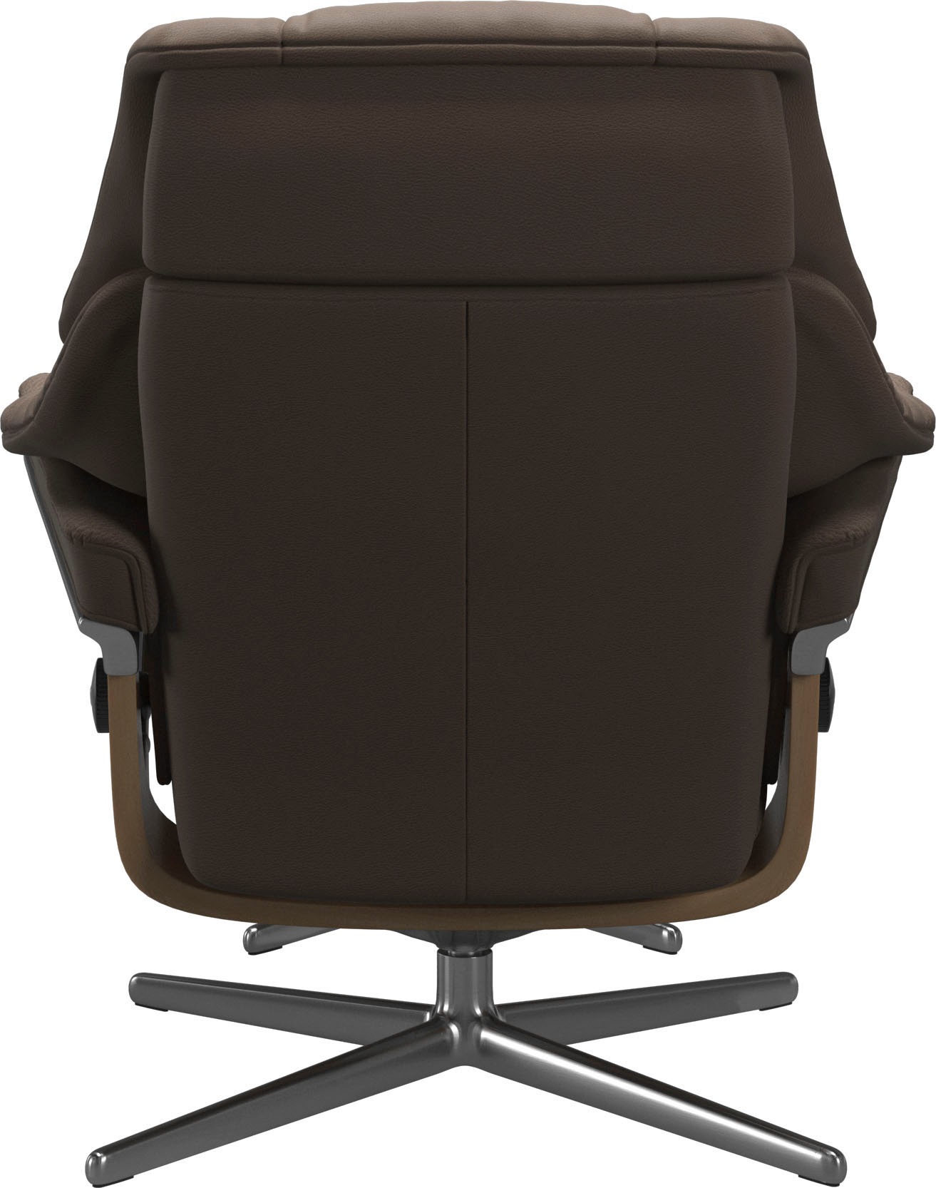 Stressless® Relaxsessel »Reno«, (Set, Relaxsessel mit Hocker), mit Hocker, mit Cross Base, Größe S, M & L, Holzakzent Eiche