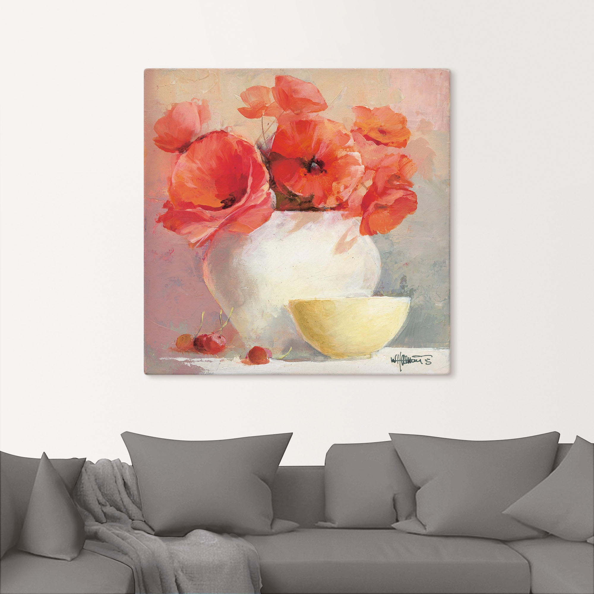 Artland Wandbild »Mohn III«, Blumen, (1 St.), als Leinwandbild, Poster in verschied. Größen
