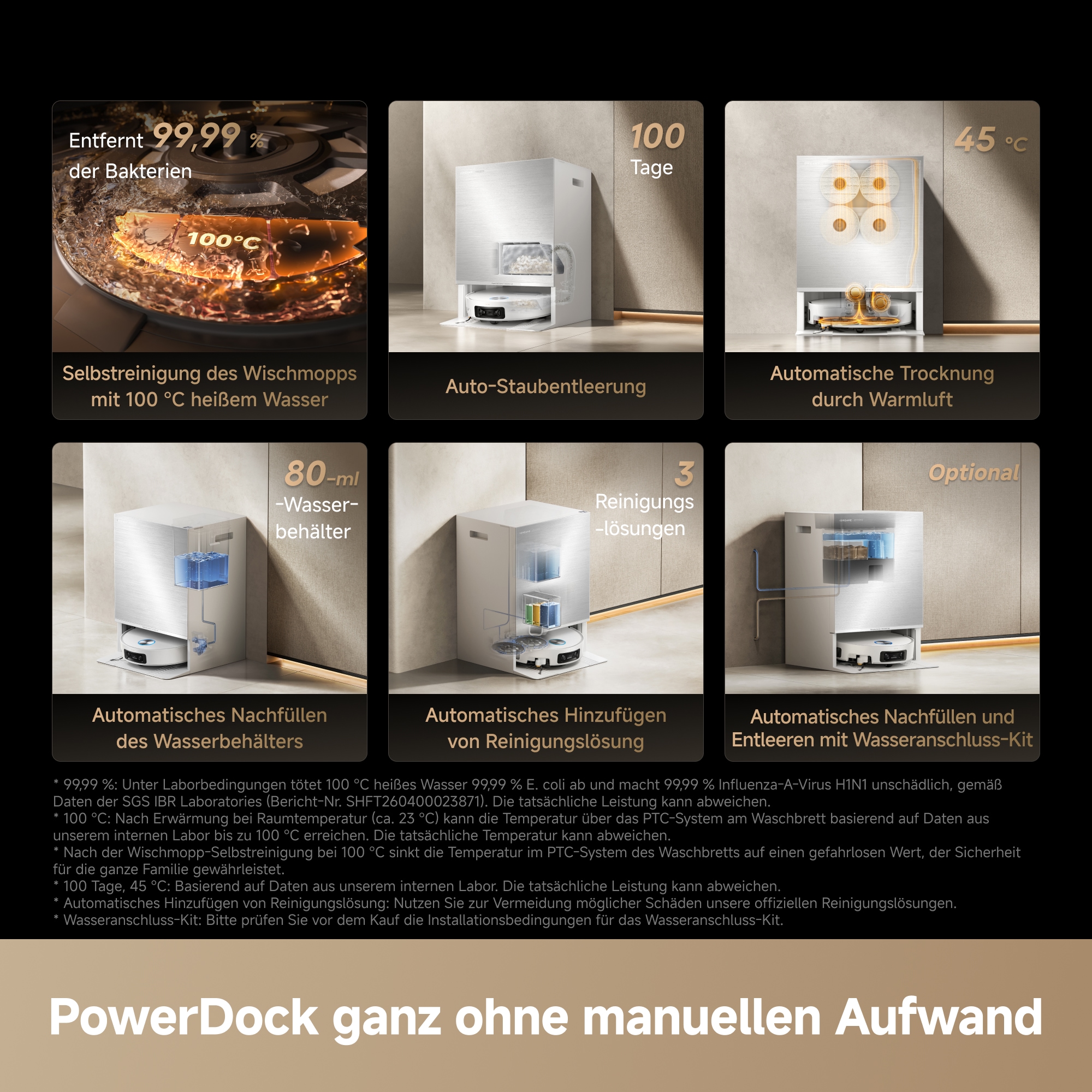 Dreame Saugroboter »X60 Pro Ultra Complete« 42.000 Pa , Multi-Wischmopp, KI-Dual-Kamera