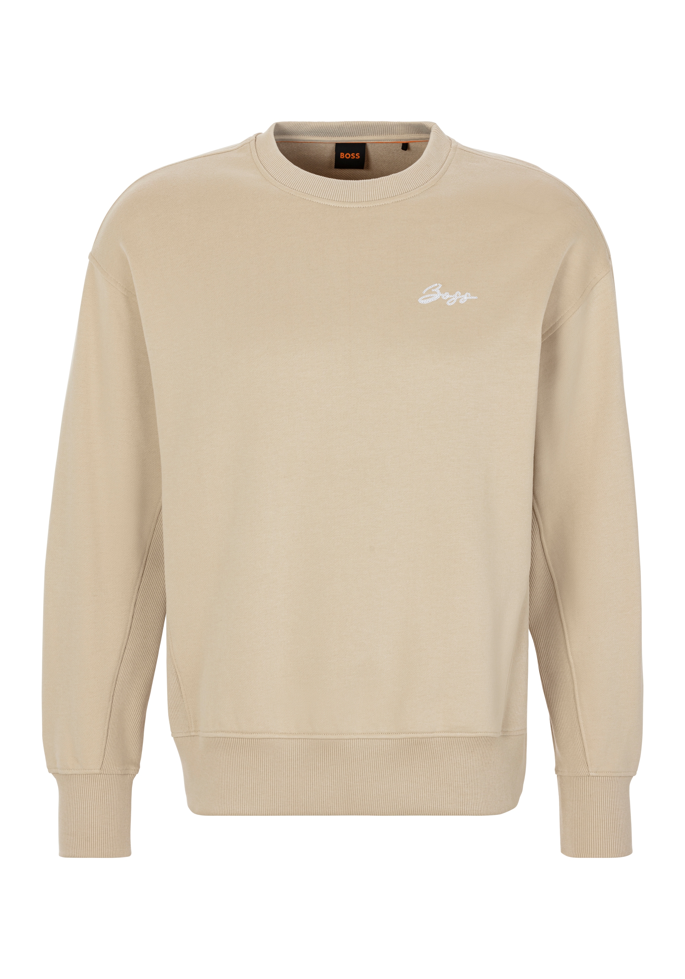 BOSS ORANGE Sweatshirt "Eteia Premium Damenmode", mit Rippdetails, Logo günstig online kaufen