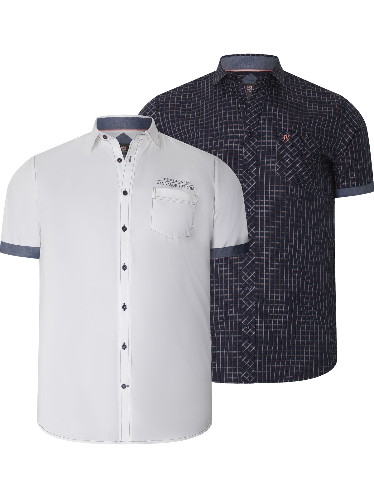 Jan Vanderstorm Kurzarmhemd "Doppelpack Hemd HENOCH" günstig online kaufen