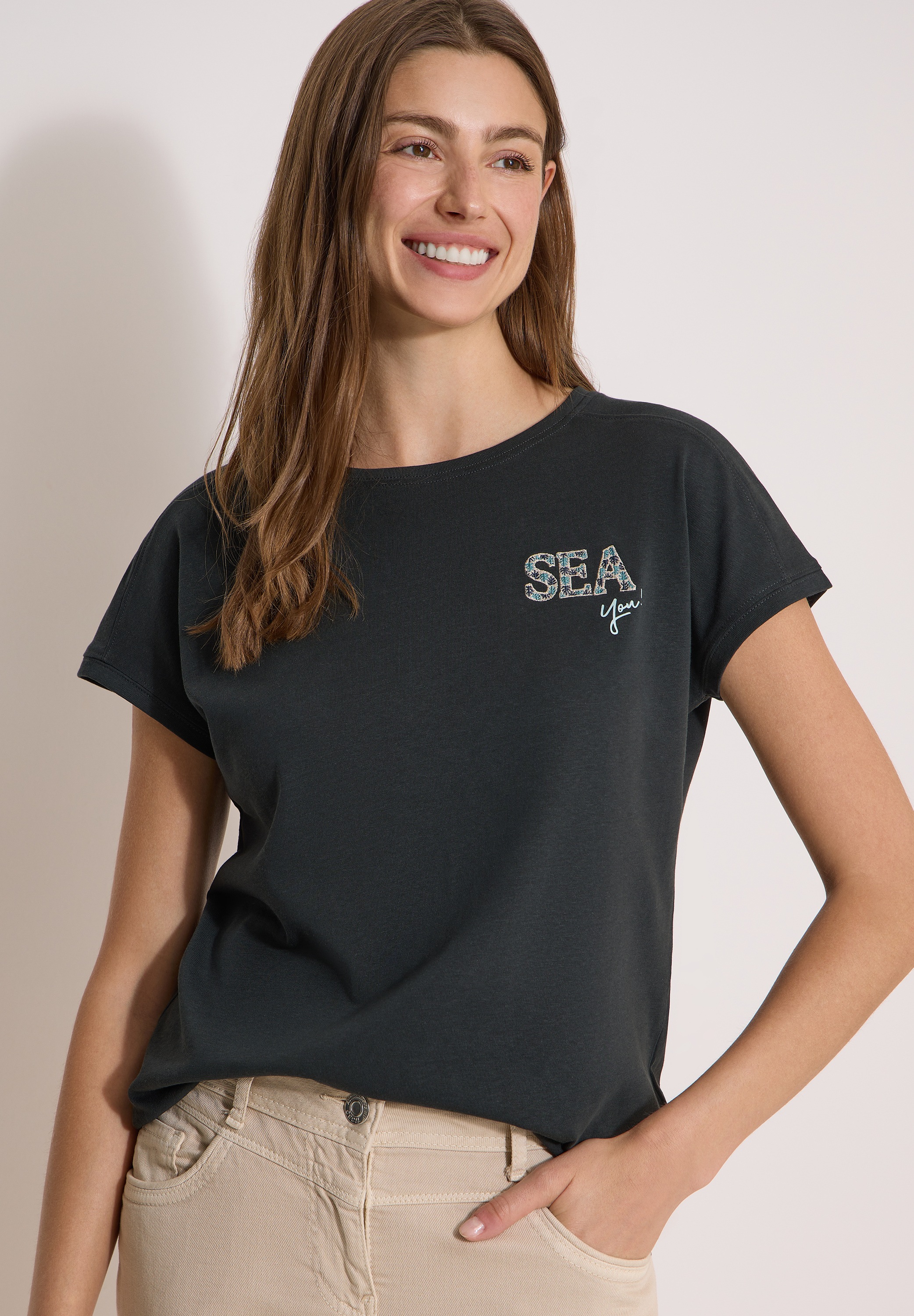 Cecil T-Shirt mit Rundhalsausschnitt