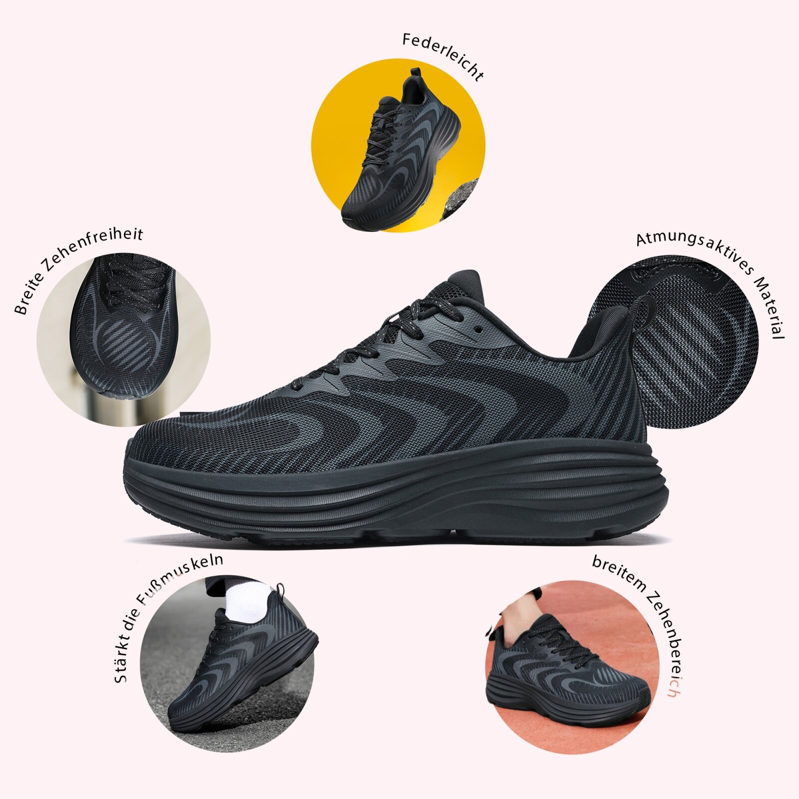 DOTALES Lumeo Barefoot Shoe Black 40 4