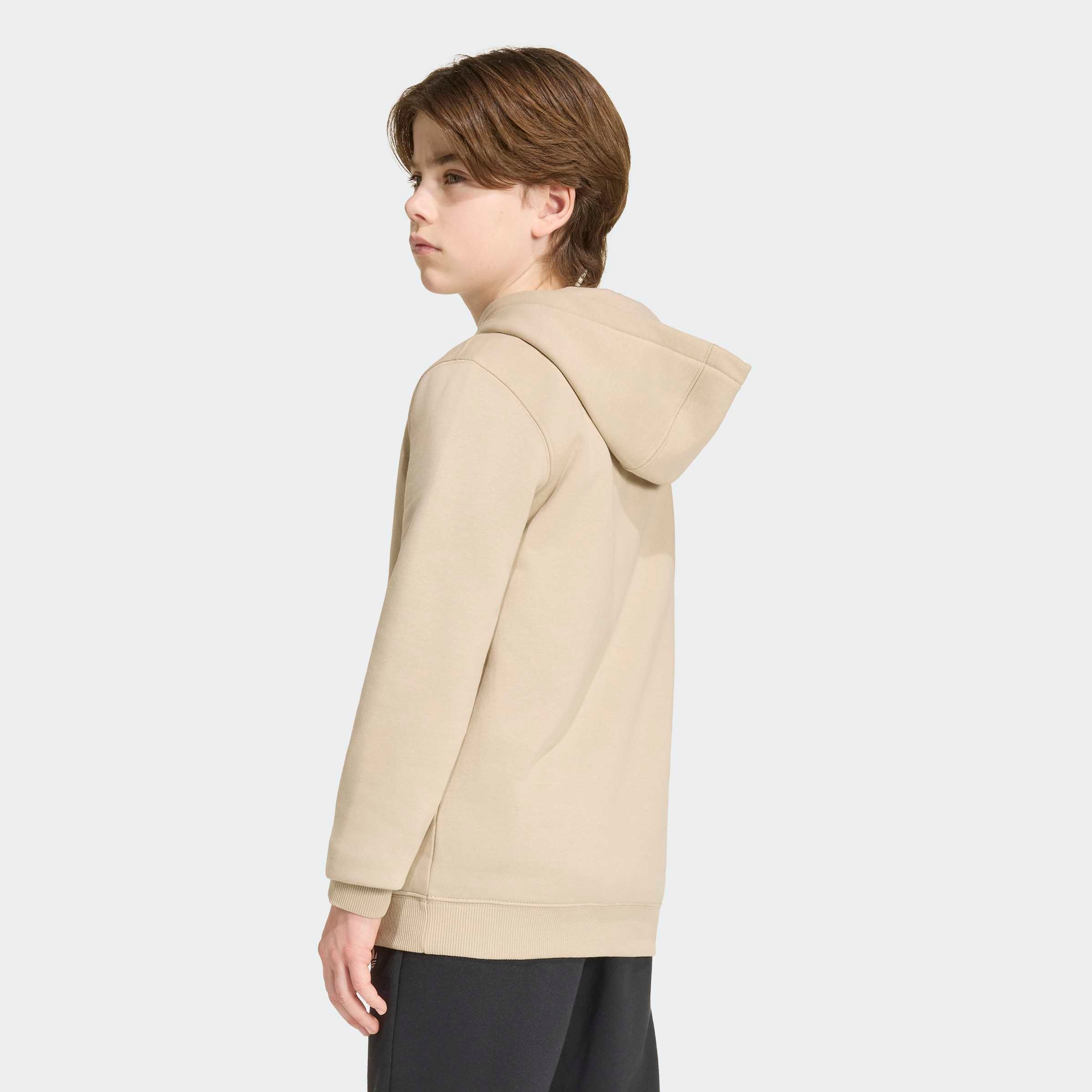 adidas Originals Kapuzensweatshirt »REGULAR FLEECE-HOODIE«, für Kinder, mit Kapuze, ohne Verschluss, aus Baumwolle und Polyester

