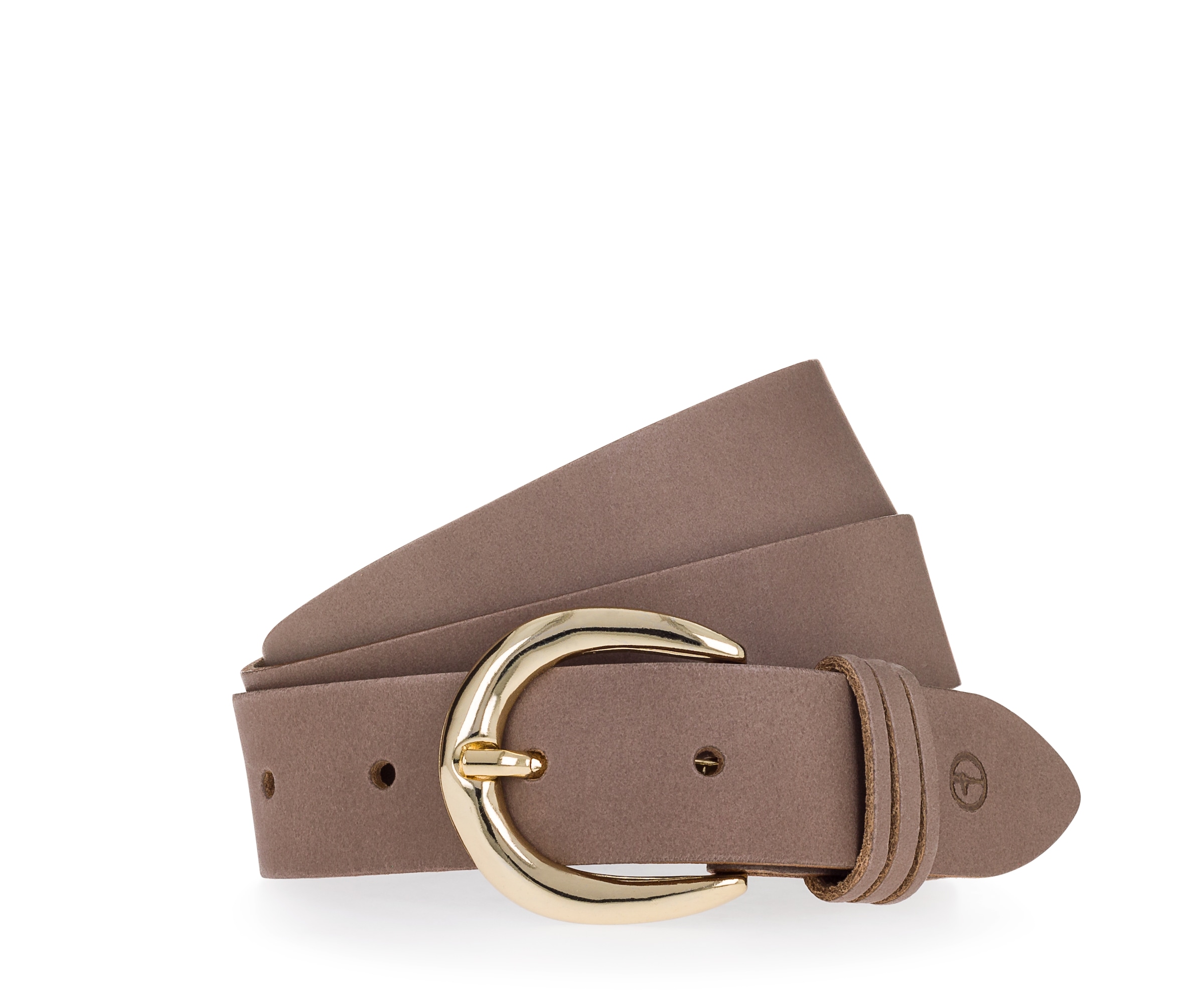 Tamaris Ledergürtel ""Clara Gold"" 3 cm Breite, aus Rindsleder, mit goldfarbener Dornschnalle