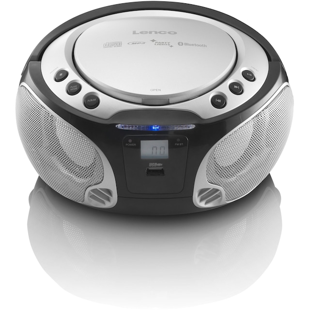 Lenco Boombox »SCD-550SI CD-Radio m. MP3, USB, BT, Lichteffekt«, (FM-Tuner)  | BAUR