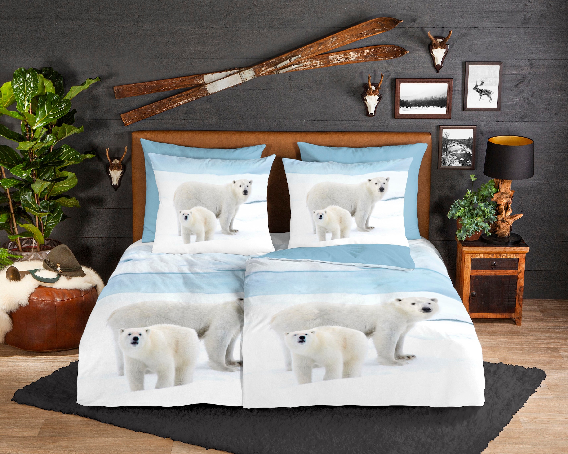 good morning Wendebettwäsche "Care" 2 Stk. Biber, 135x200, Warm, Weich, Wen günstig online kaufen