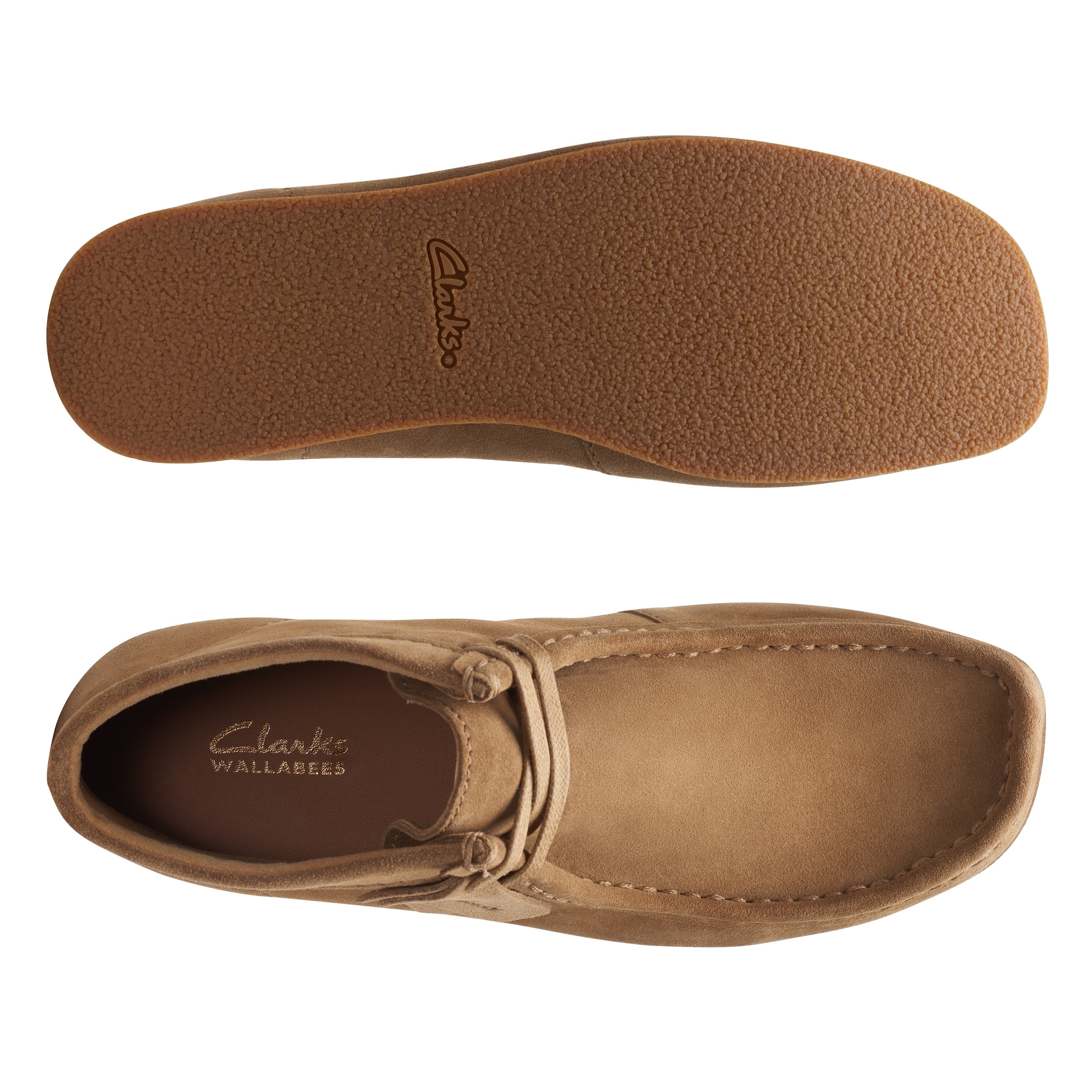 Clarks Schnürboots »Wallabee«, Desert Boots, High Top Sneaker mit Wechselfußbett