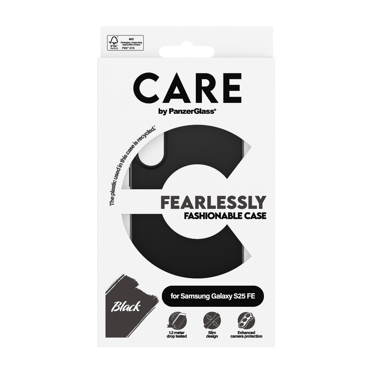 CARE by PanzerGlass Handyhülle »Fearlessly Fashionable Case für Samsung Galaxy S25 FE« Samsung Galaxy S25 FE Backcover, Schutzhülle, Handyschutzhülle, Case, Schutzcase, stoßfest