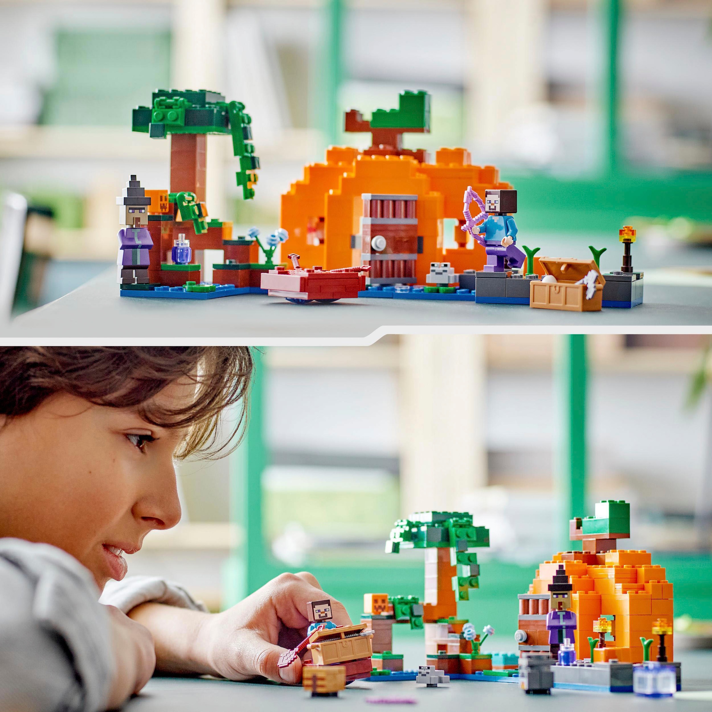 LEGO® Konstruktionsspielsteine »Die Kürbisfarm (21248), LEGO® Minecraft«, (257 St.), Made in Europe