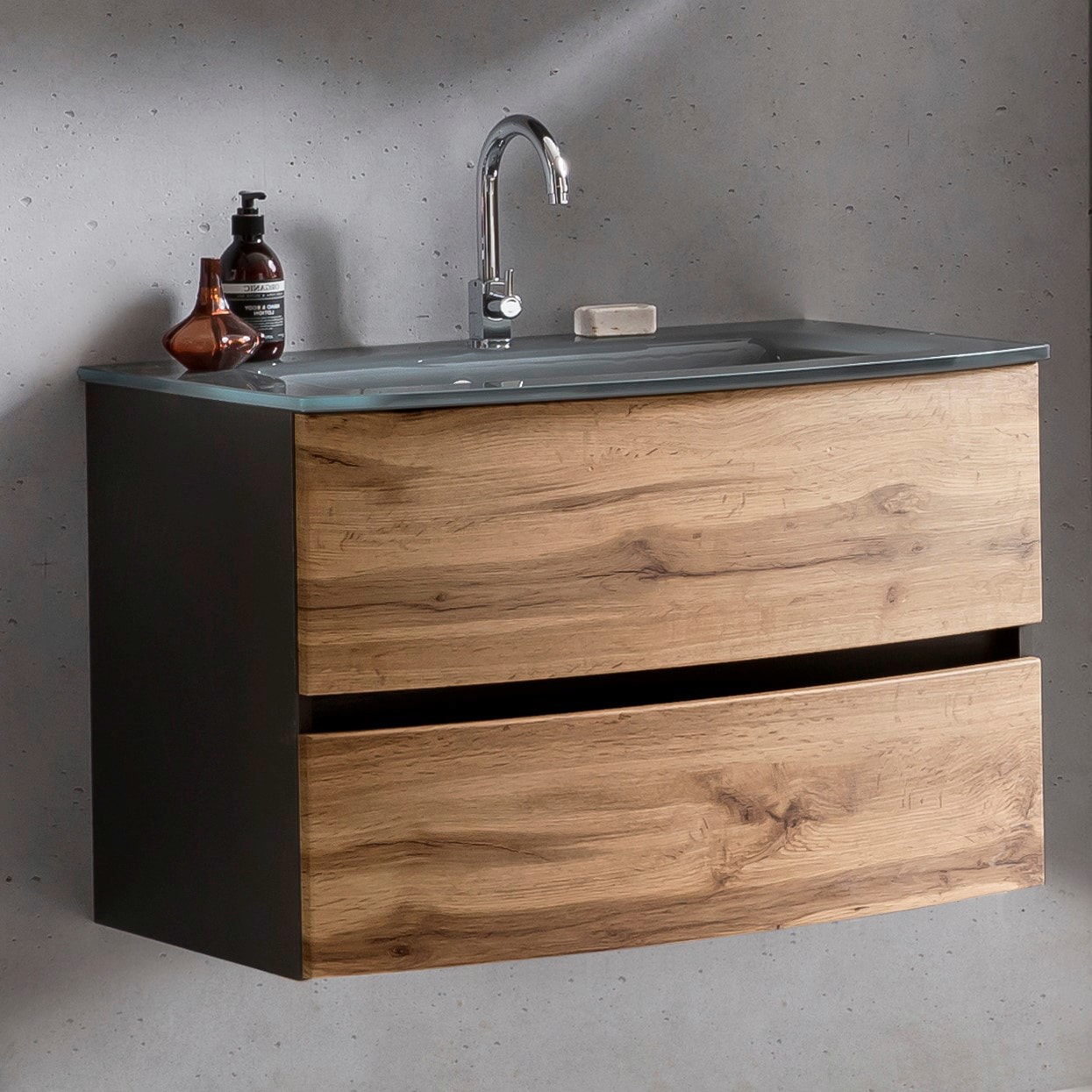 welltime Waschtisch »Kaunas«, Breite 80 cm, mit Soft-Close Funktion