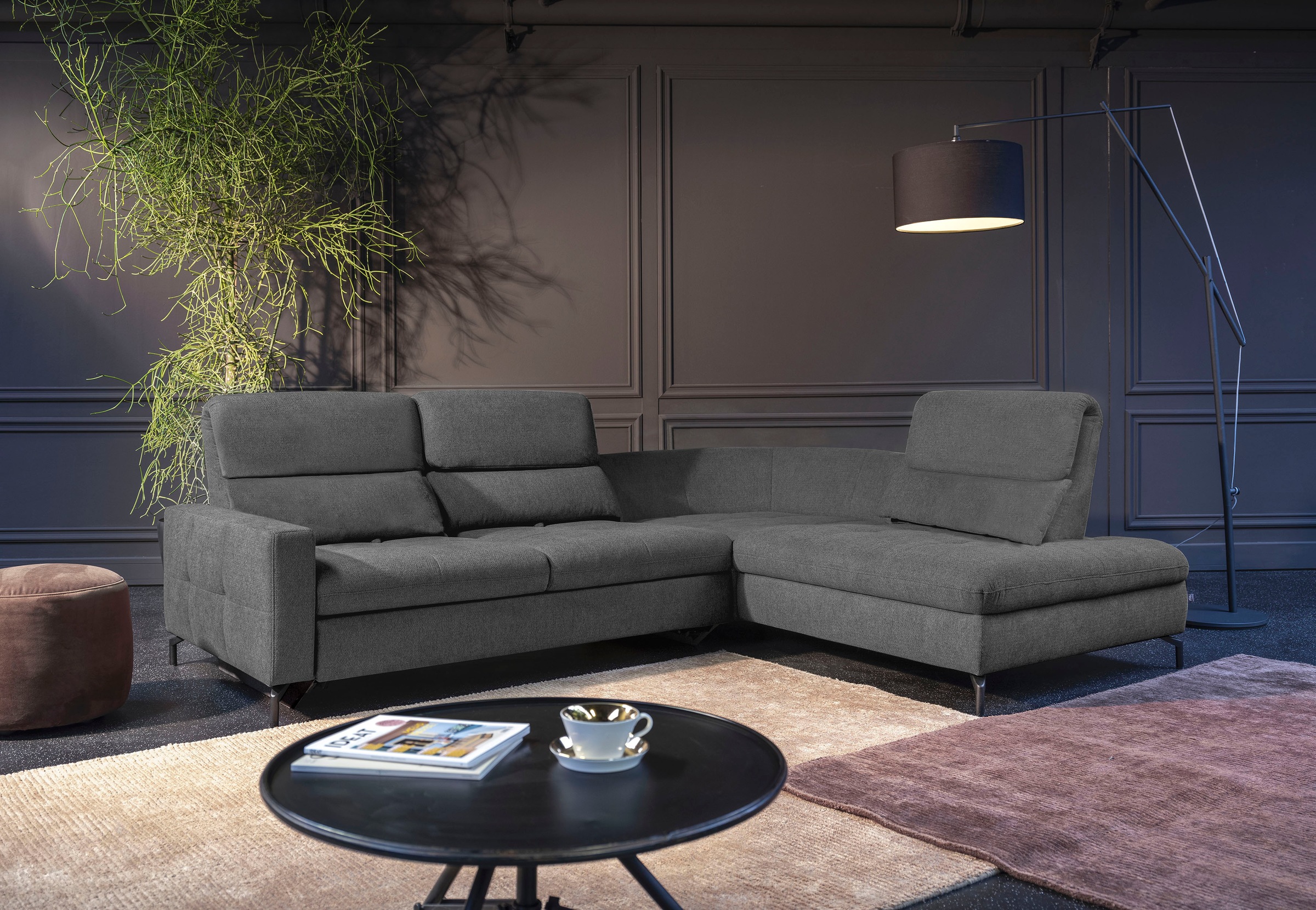 alina Ecksofa "Louis" Breite 286 cm, Rückenlehnenverstellung, wahlweise mit günstig online kaufen