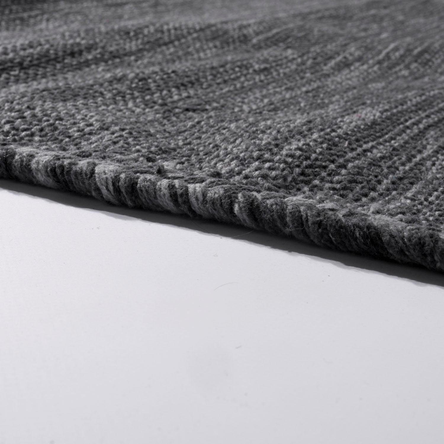 Paco Home Teppich »Kilim 210«, rechteckig, 12 mm Höhe, Handgwebt, Flachgewebe, reine Baumwolle, handgewebt, Uni Farben