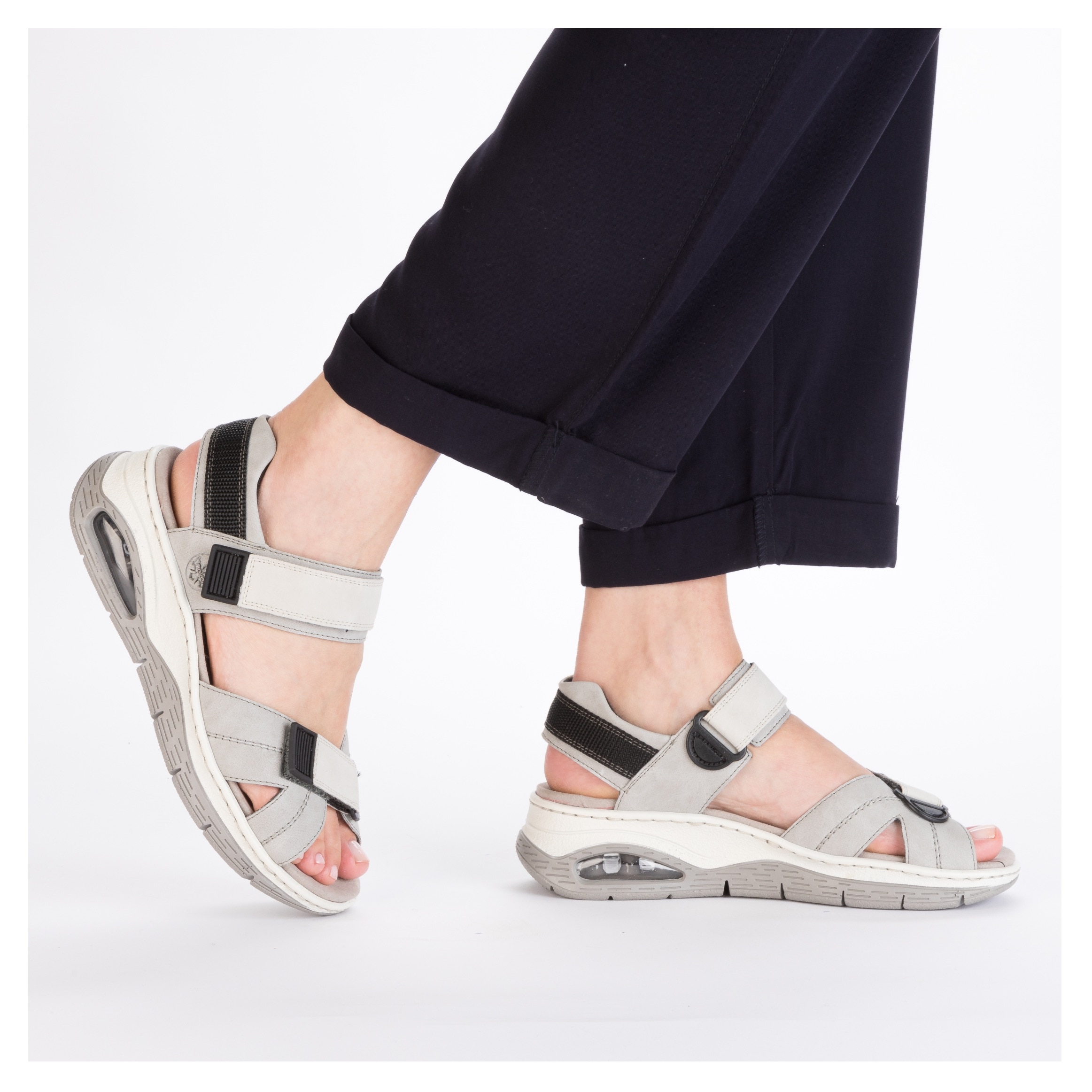 Rieker Trekkingsandale, Outdoorsandale, Sommerschuh, Klettschuh mit Rieker Air-Funktion