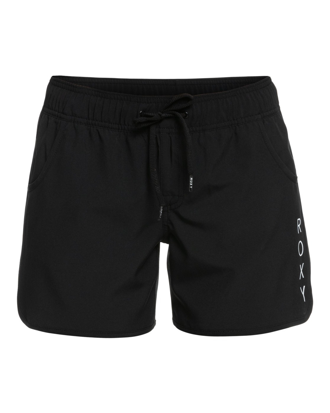 Boardshorts ROXY "ROXY Classics 5", Damen, Gr. XL, grau (anthrazit), Obermaterial: 90% Microfaser, 10% Elasthan;, Hosen