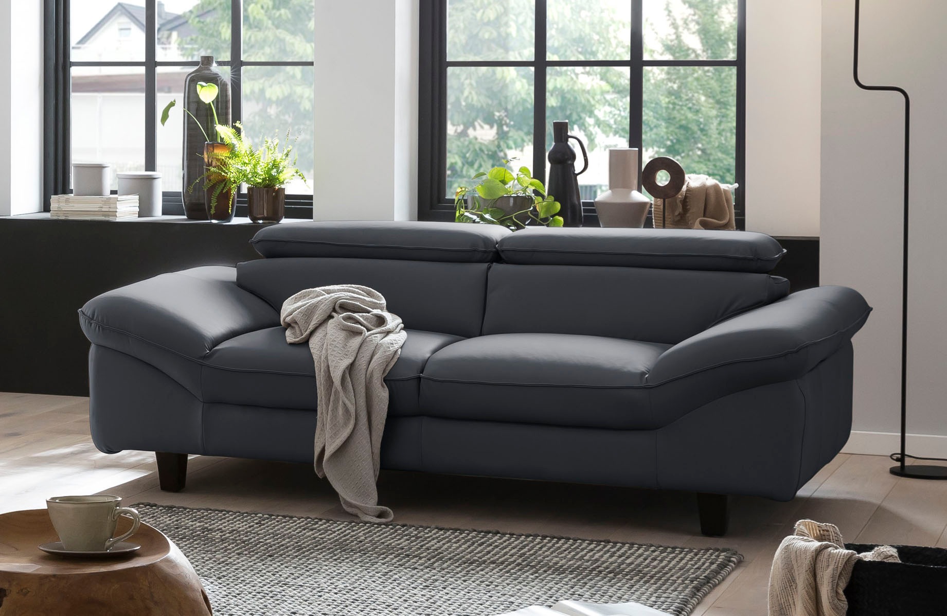 Home affaire 3-Sitzer »Pilot«, Big-Sofa mit Kopfteilverstellung