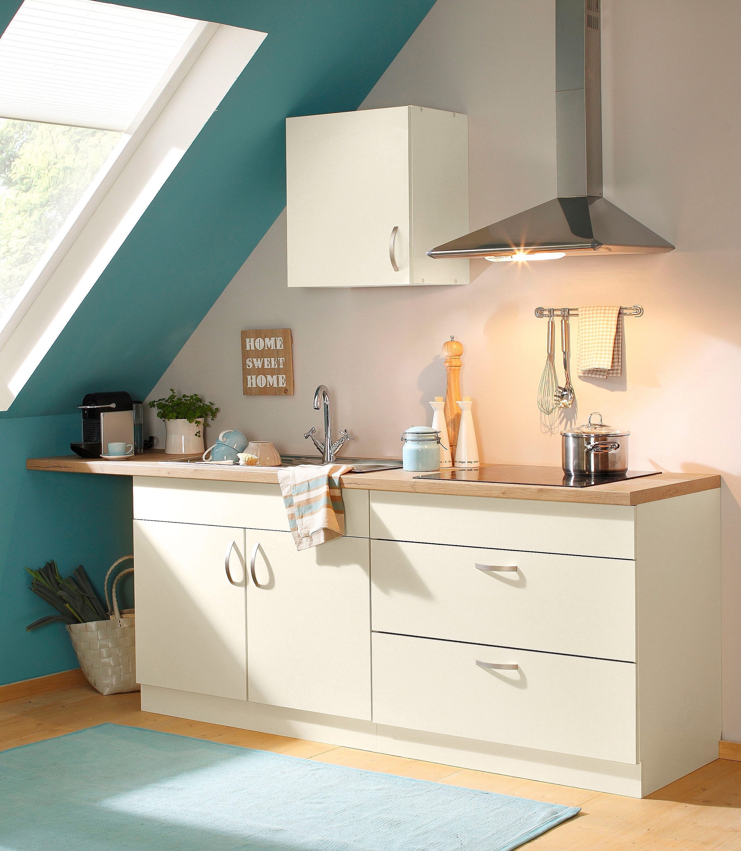 Thumbnail - wiho Küchen Arbeitsplatte ""Flexi 38"" von drei Seiten ummantelt, 38 mm stark