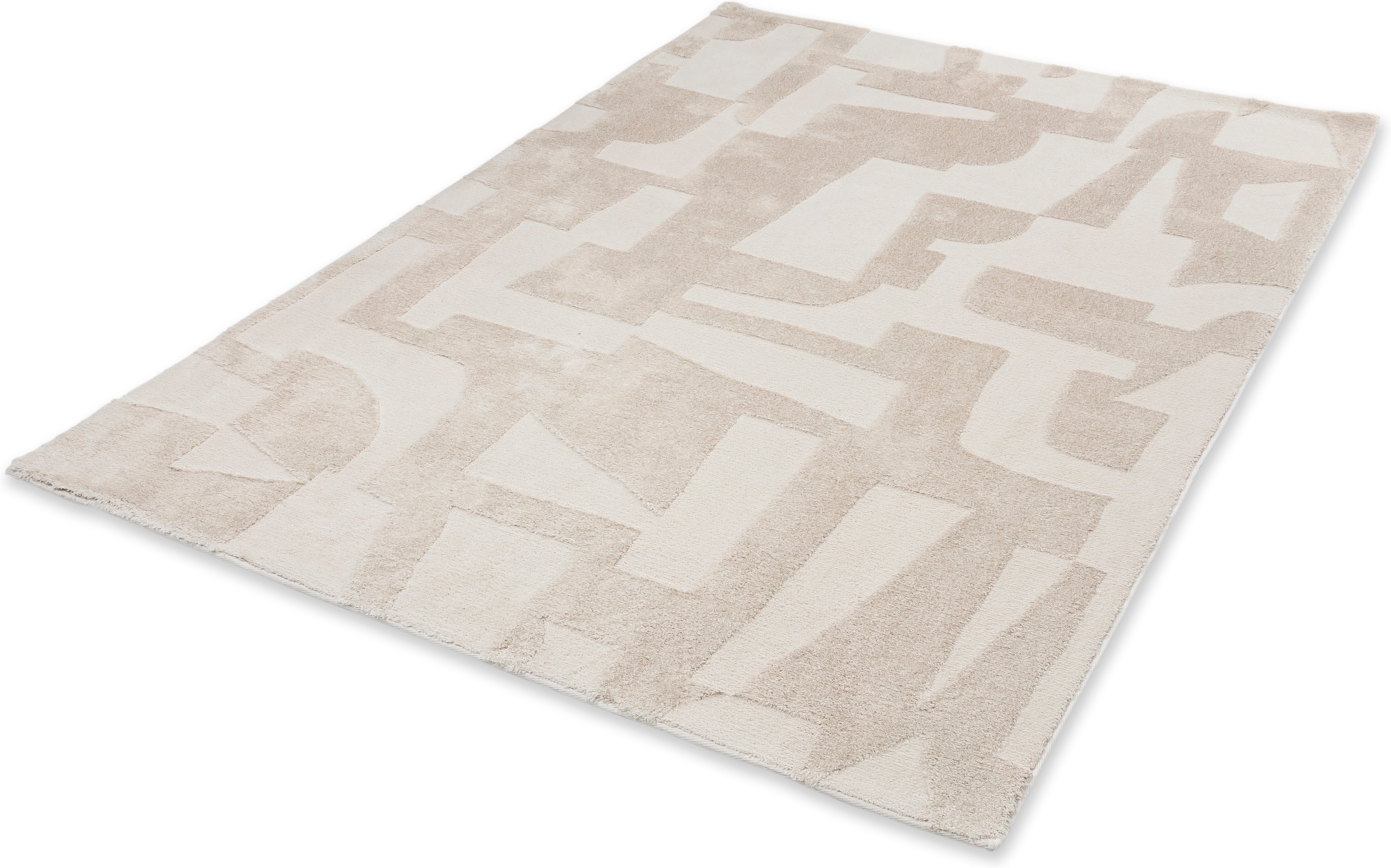 SCHÖNER WOHNEN-Kollektion Teppich "Blaze 252" rechteckig 28 mm Höhe Indoor, pflegeleicht, verschiedene Formen, Hoch Tief Struktur