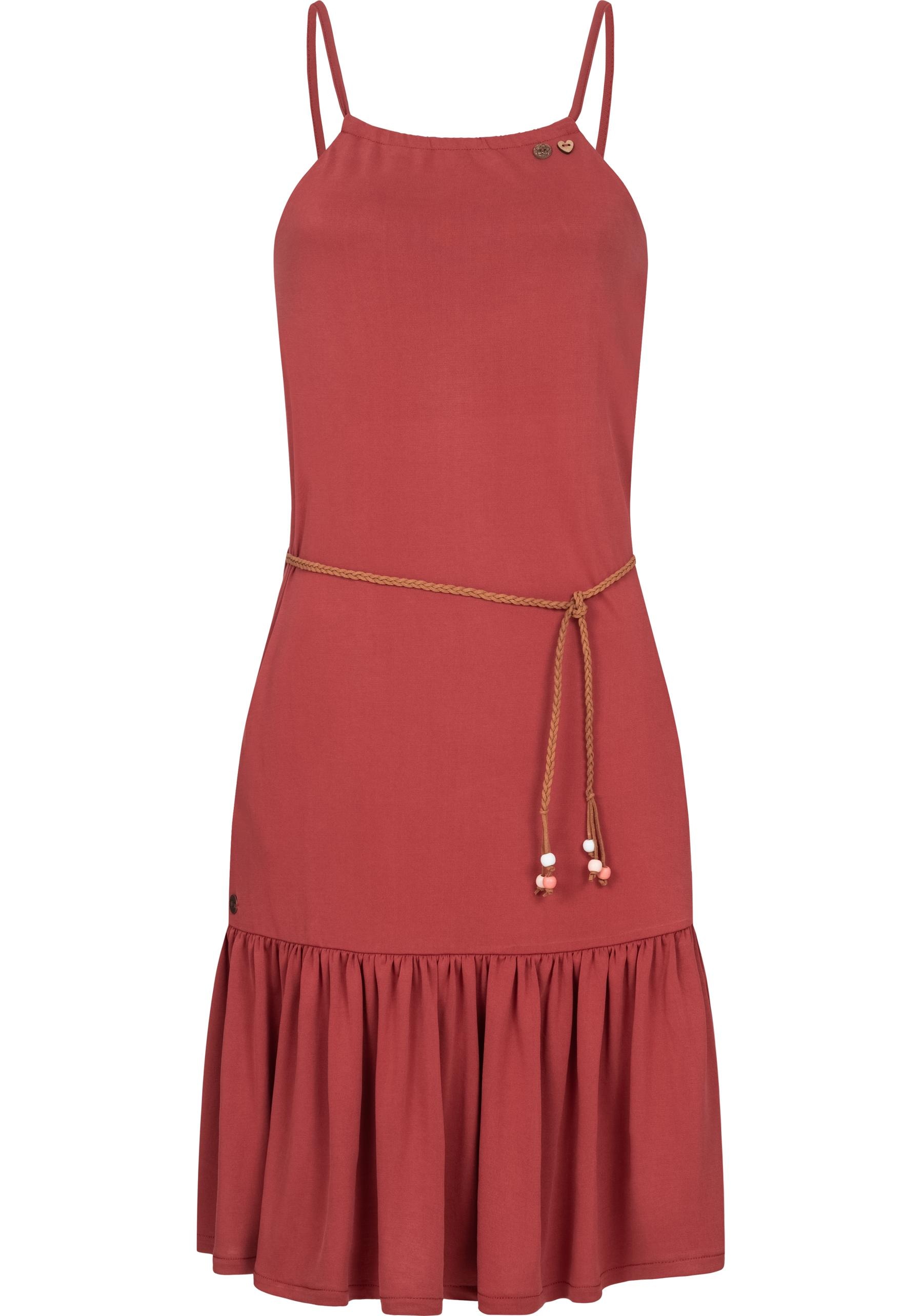 Spaghettikleid »Thime«, stylisches Sommerkleid mit Spaghettiträgern und Gürtel