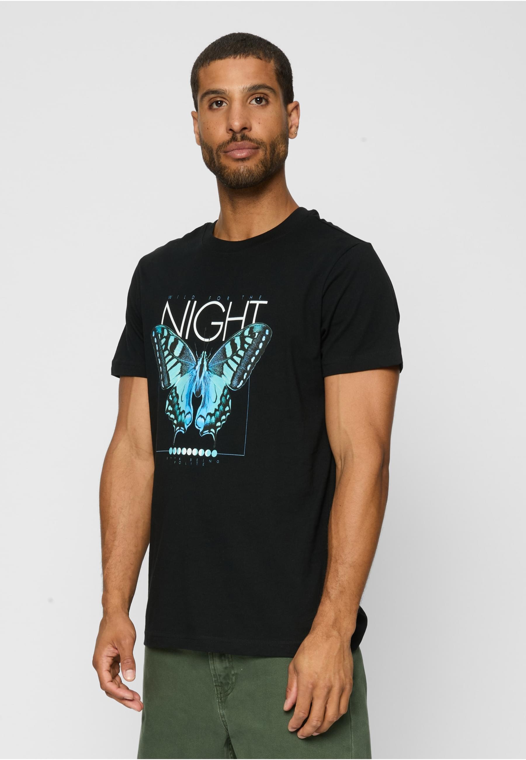 MisterTee T-Shirt »MisterTee Herren 3 Butterflies Tee«, (1 tlg.)