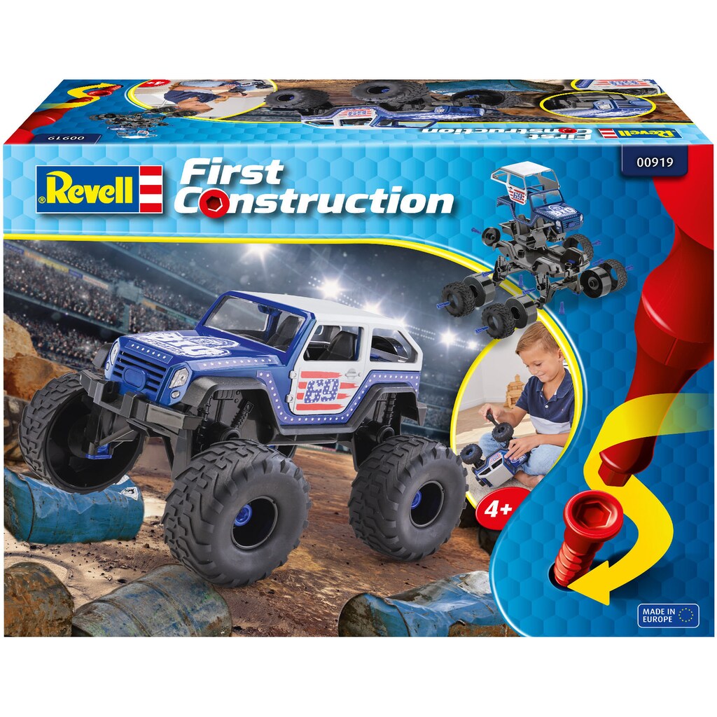 Revell® Modellbausatz »Revell First Construction, Monster Truck«, 1:20
