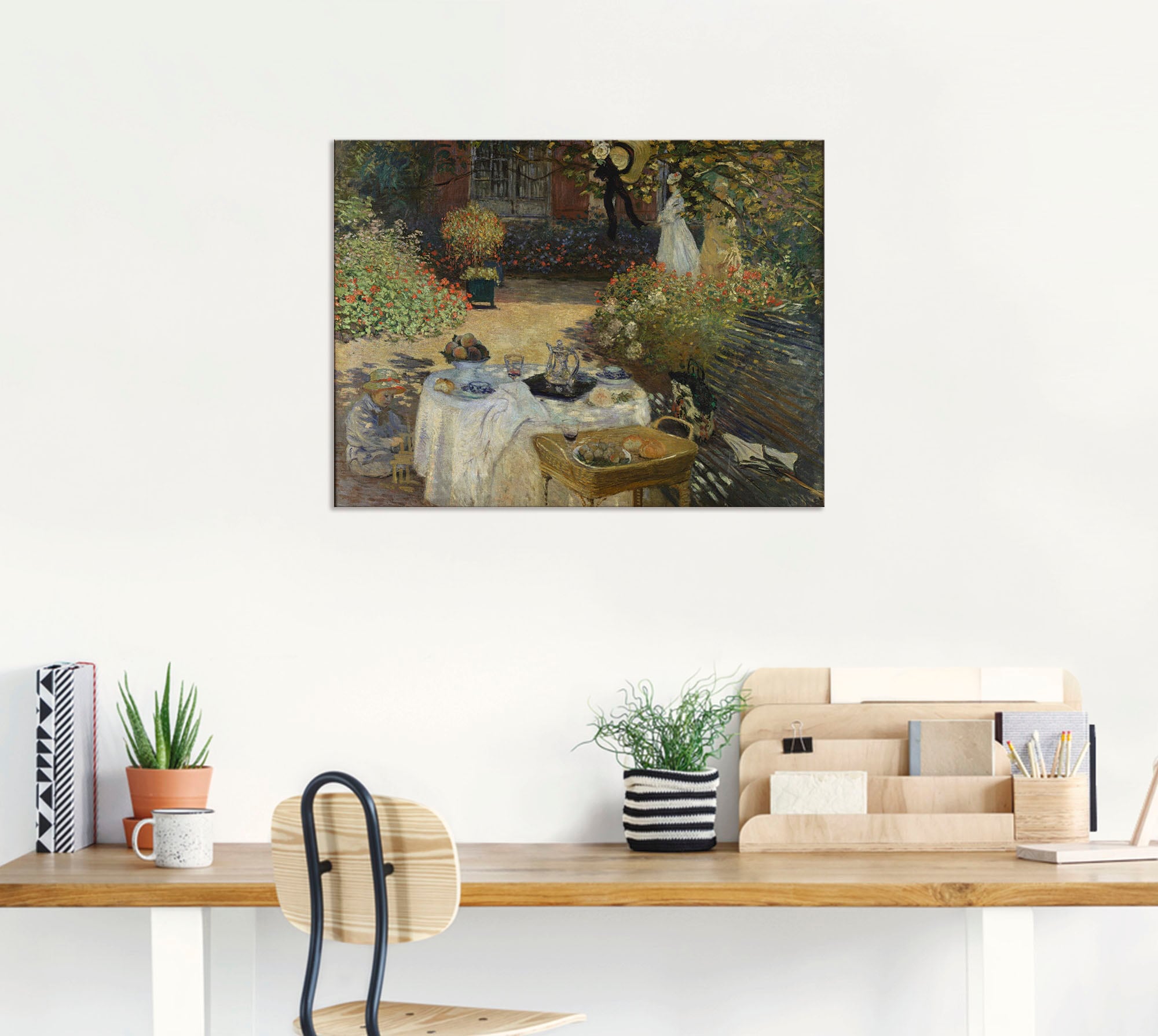 Artland Wandbild »Im Garten Claude Monets in Argenteuil«, Garten, (1 St.), als Alubild, Outdoorbild, Leinwandbild, Poster in verschied. Größen