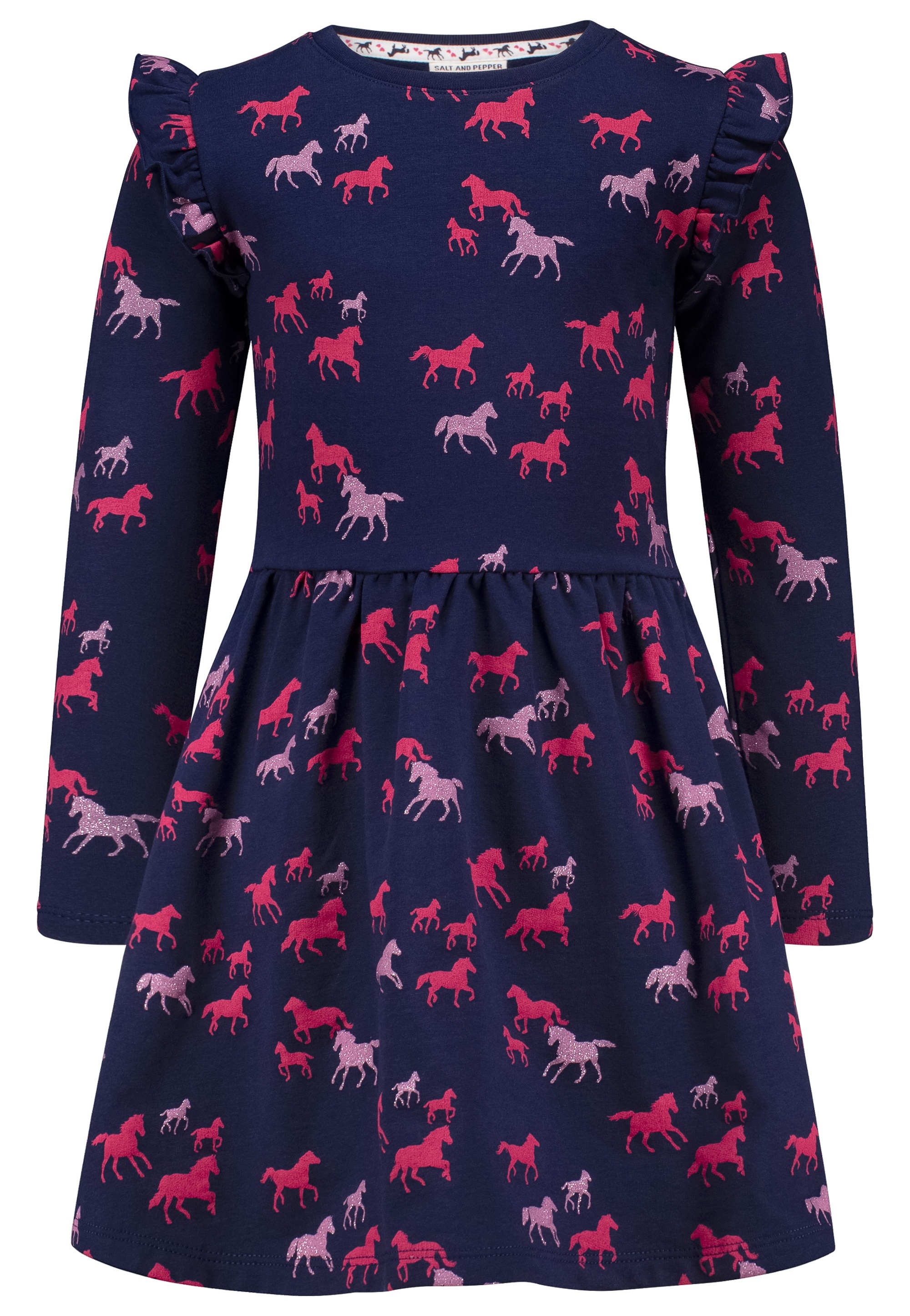 SALT AND PEPPER Jerseykleid »AOP Glitter Horse«, mit glitzerndem Pferdeprint