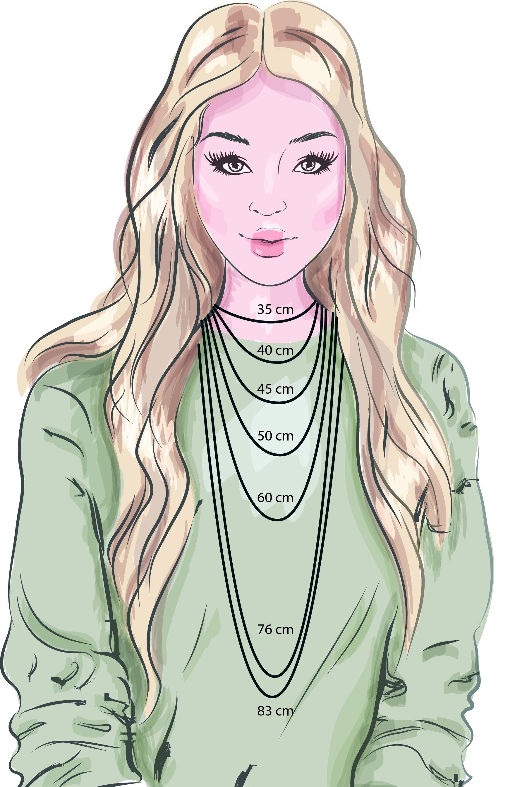 COLLEZIONE ALESSANDRO Kette mit Anhänger "Elena" 6-reihige Kette aus feinen günstig online kaufen