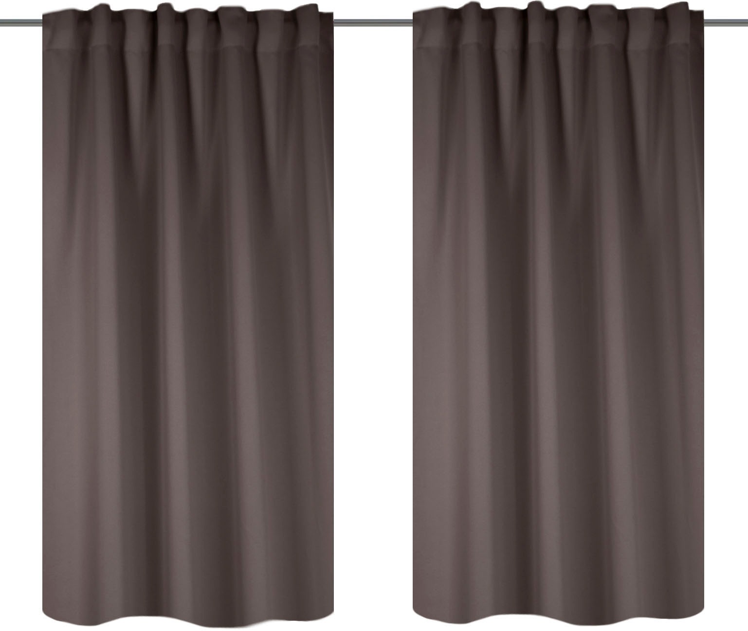Home Basics Vorhang "BLACKY" Multifunktionsband 2 Stk. tlg. 2er Pack Kombib günstig online kaufen