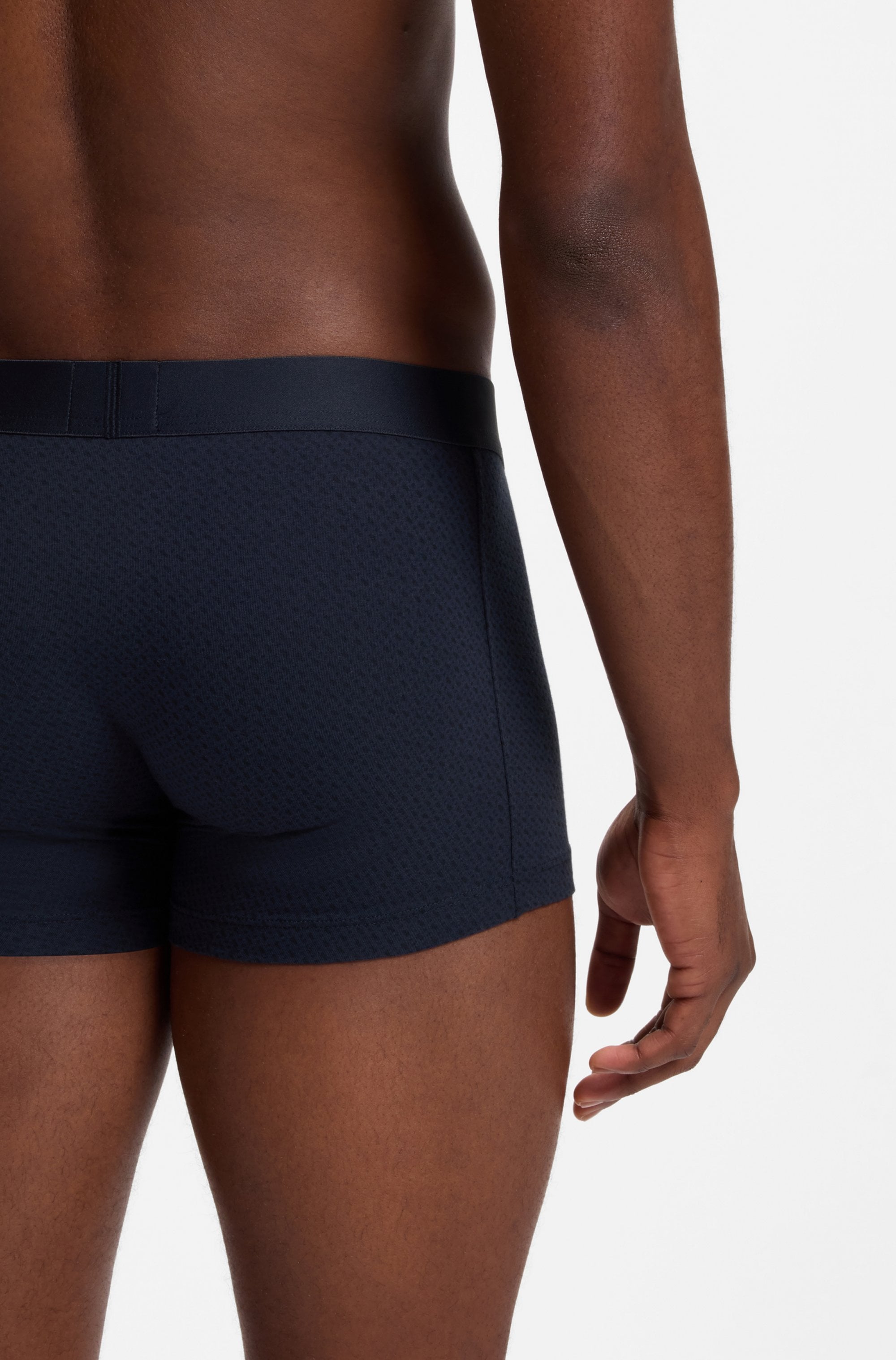 BOSS »Trunk 3P BOSS ONE« 3 Stk. mittlere Bundhöhe, 1x gemustert, 2x unifarben