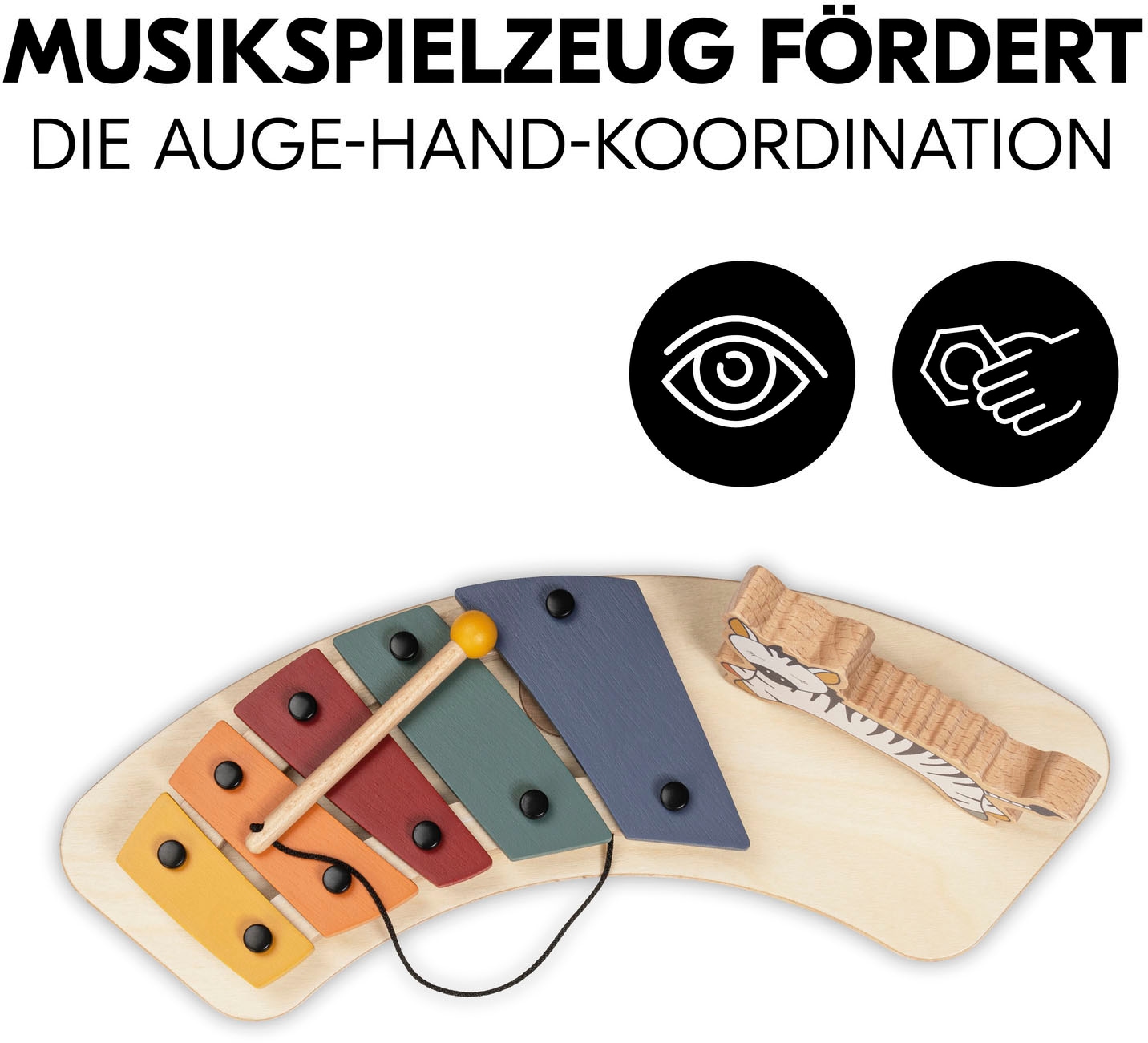 Hauck Spielzeug-Musikinstrument »Play Music Zebra«, FSC® - schützt Wald - weltweit
