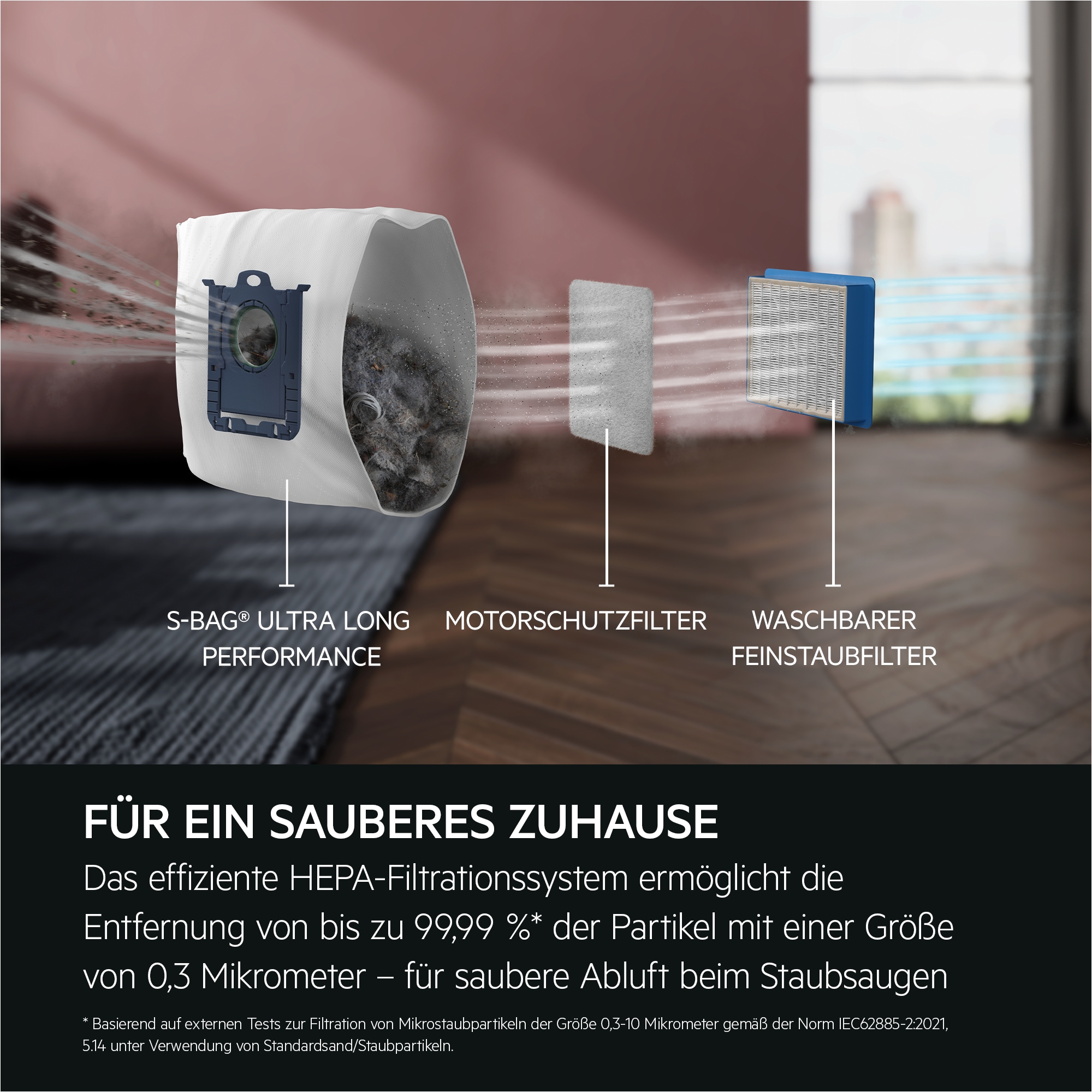 AEG Bodenstaubsauger »ULTIMATE 8000 STAUBSAUGER (AB81U1SW)«, 650 W, mit Beutel, Starke Saugkraft, Automodus, inkl. Zusatzdüsen, 48 % Recyclingmaterial
