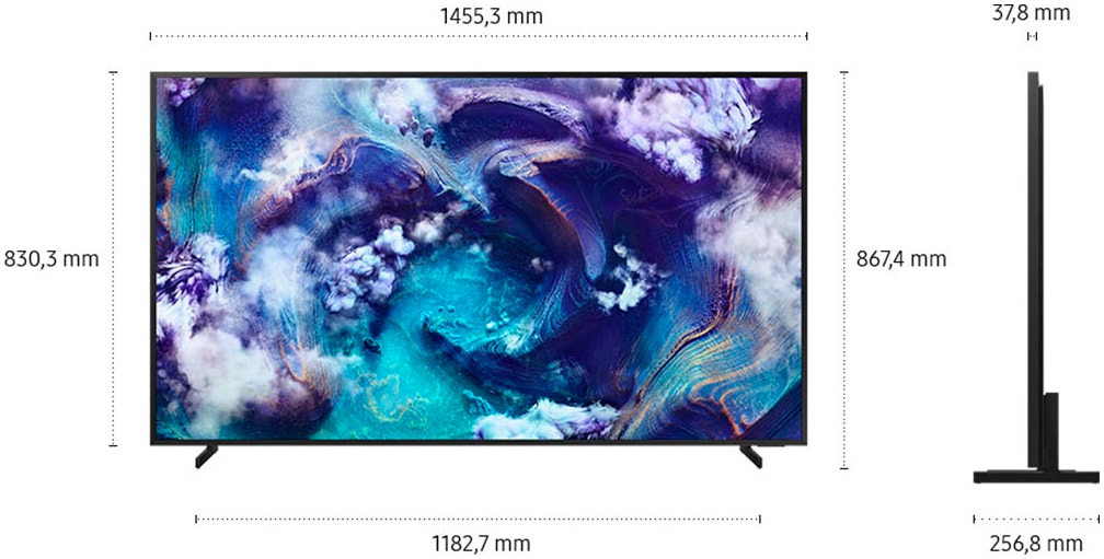Samsung QLED-Fernseher »GQ65QN900FT«, 8K Ultra HD, Smart-TV, 8K AI Upscaling Pro & Glare Free, Metal Frame Design, Art Store