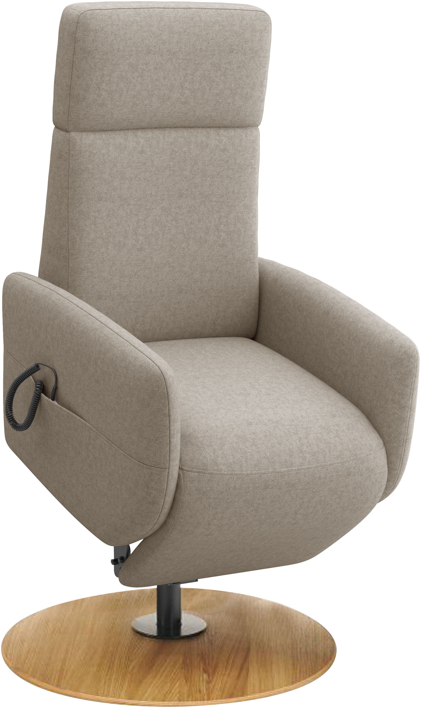Home affaire TV-Sessel »Rochelle, inkl. Kopfteilverstellung & 360° Drehfunktion«, (1 St.), TV-Sessel mit Drehfunktion 360 Grad