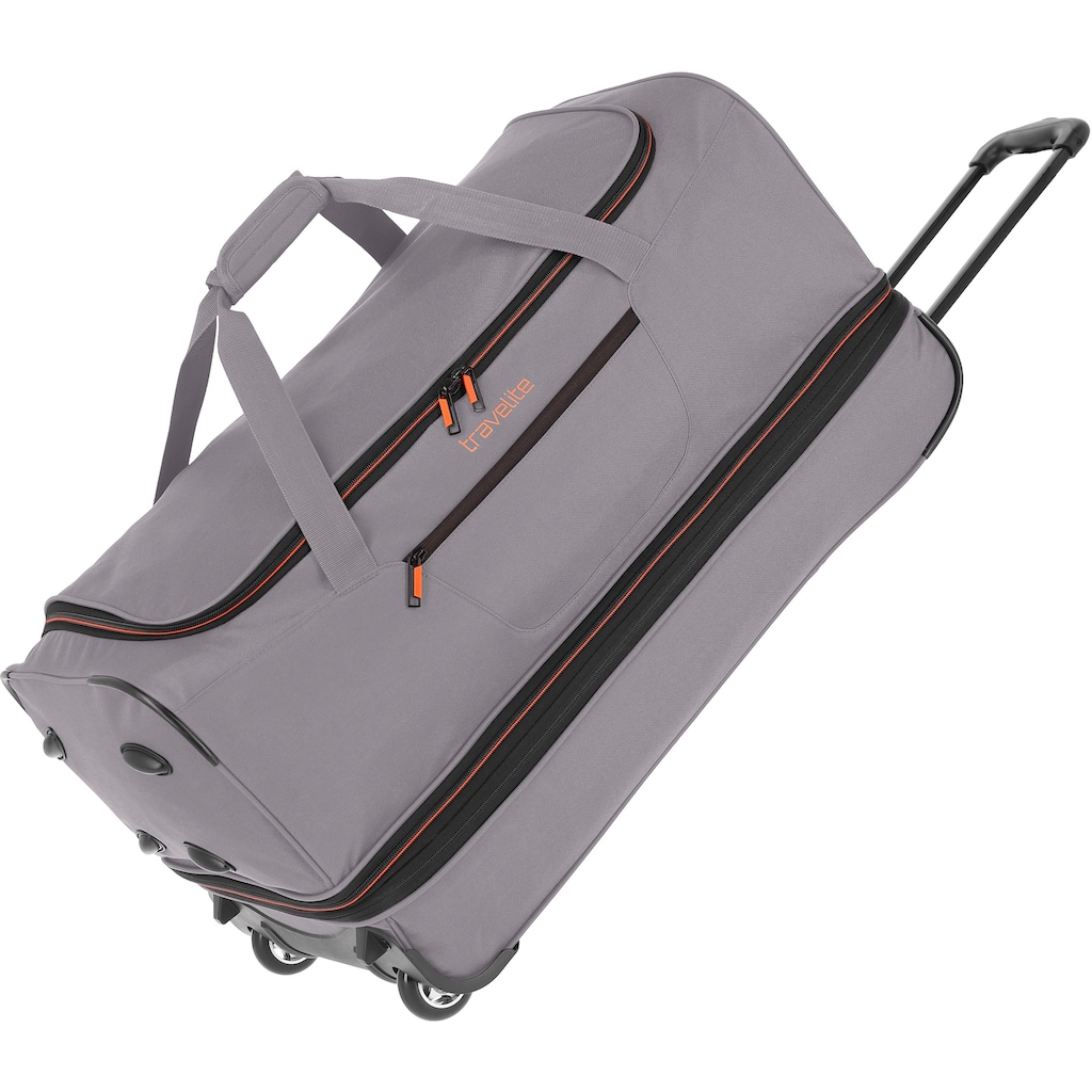 travelite Reisetasche »Basics, 70 cm, grau/orange«