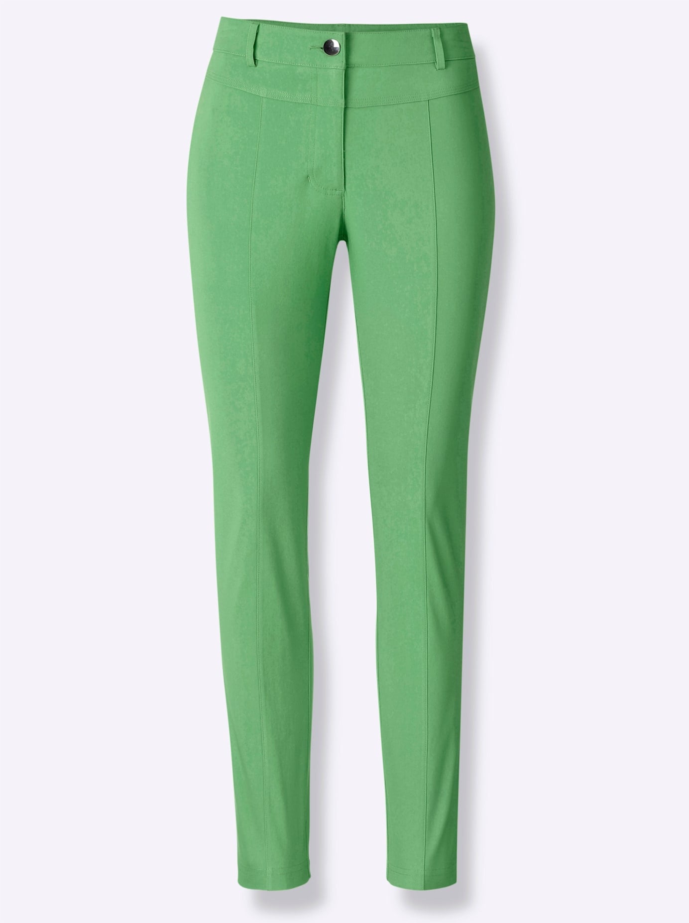 Webhose INSPIRATIONEN, Damen, Gr. 36, Normalgrößen, grün (apfel), 77% Viskose, 19% Polyamid, 4% Elasthan, unifarben, lang, Hosen 3