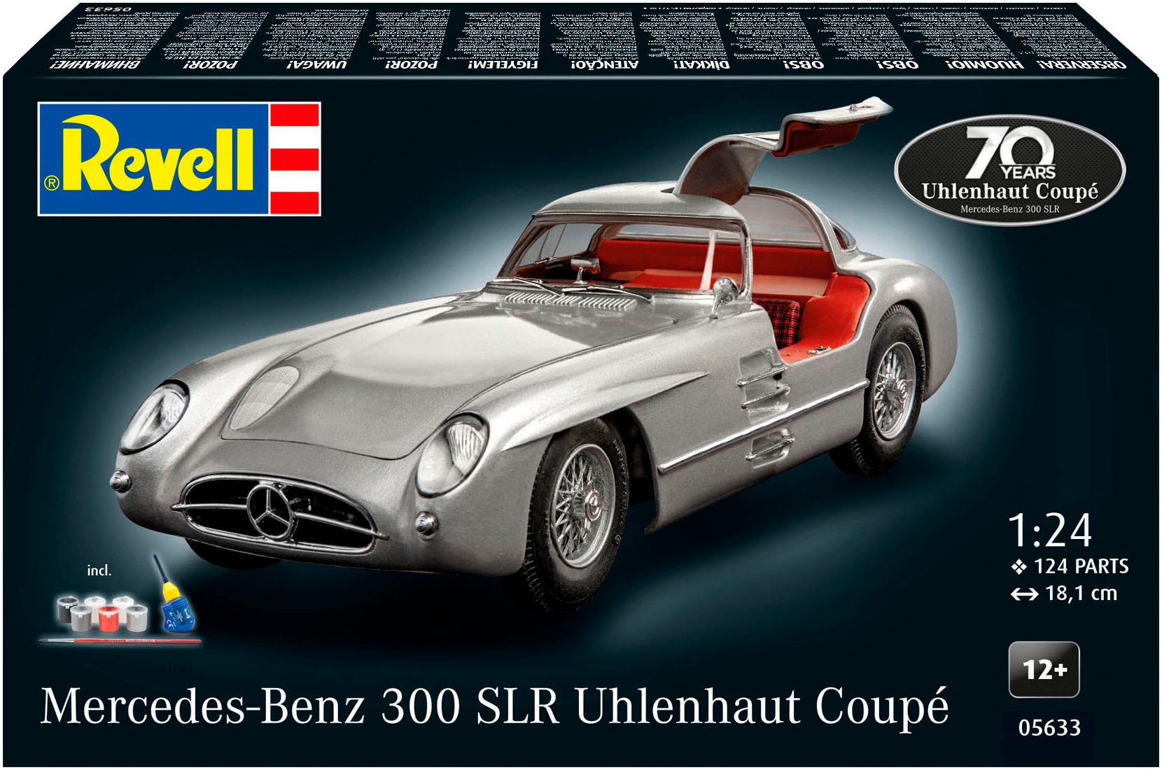 Revell® Modellbausatz »Mercedes-Benz 300 SLR, Jubiläumsset«, 1:24, Made in Europe