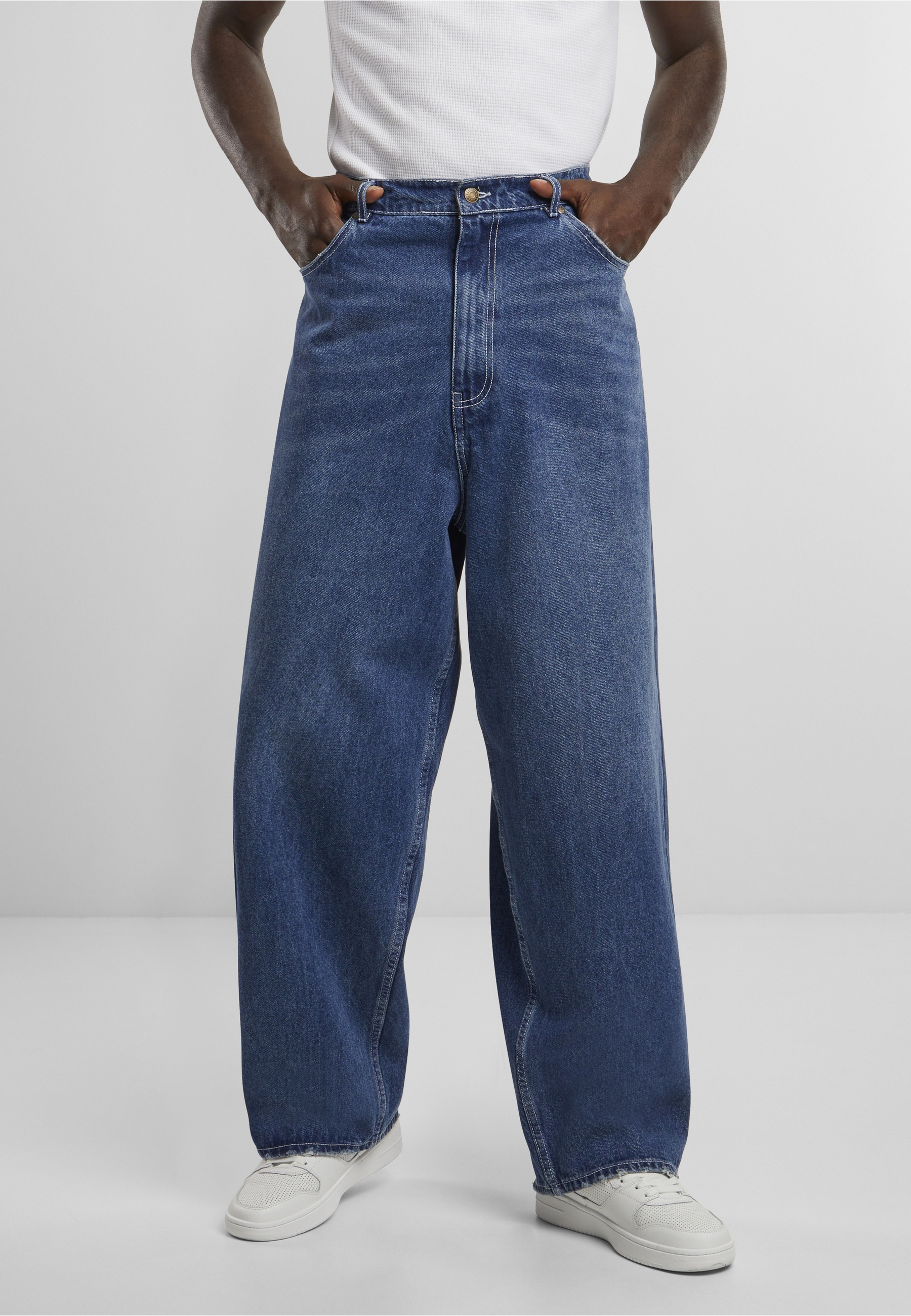 Karl Kani Bequeme Jeans »Karl Kani Herren Karl Kani Metal Plate Baggy Five Pocket Denim«