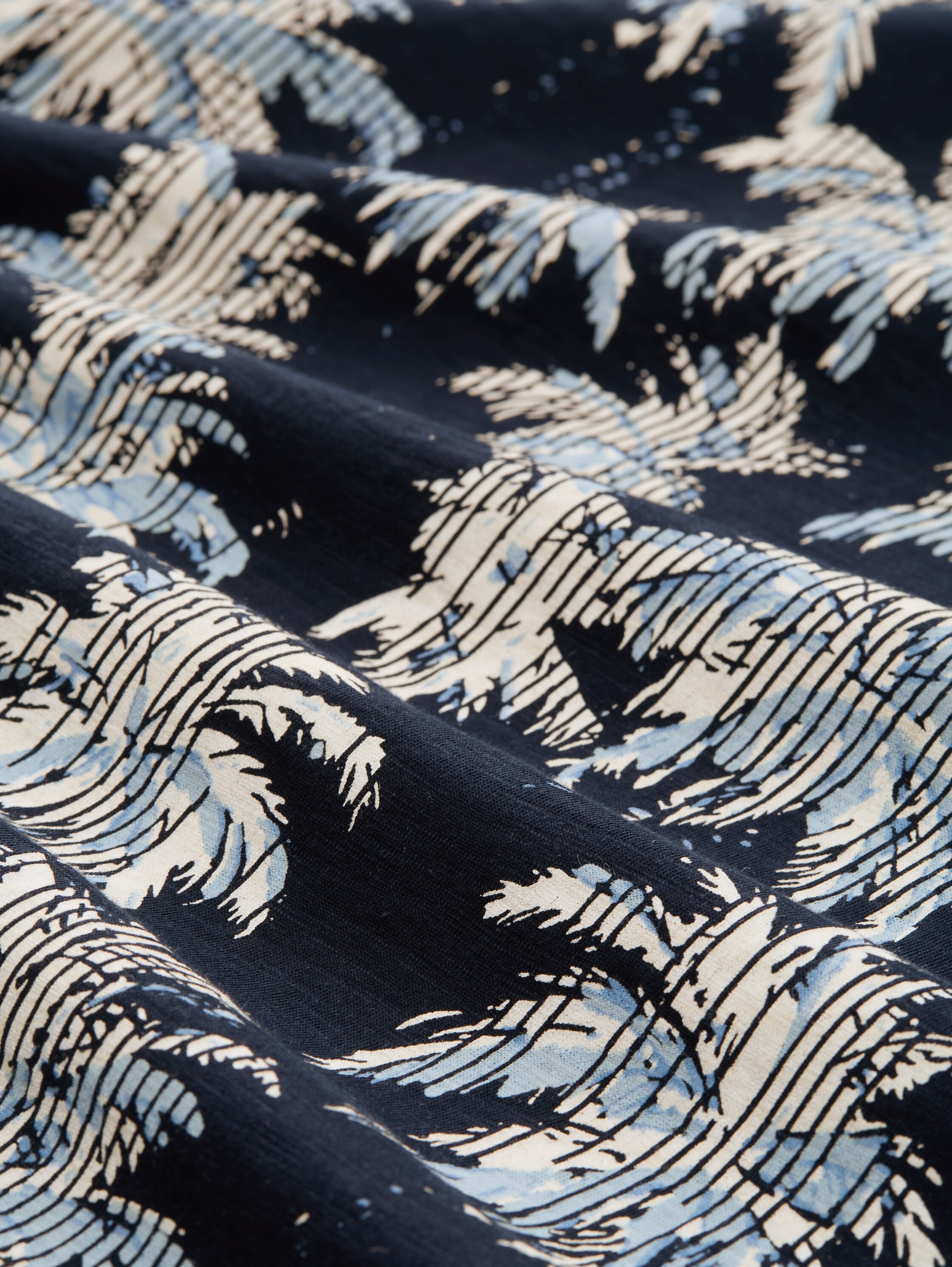 TOM TAILOR T-Shirt, mit All-Over Palmen Print