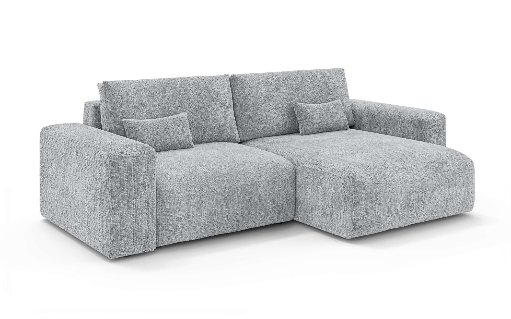 OTTO home Ecksofa »MATTS Schlafsofa mit Bettkasten, Maße B/T/H: 265/159/89 cm«, L-Form mit Recamiere rechts oder links, hoher Sitzkomfort