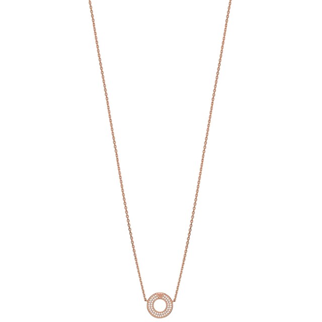 Emporio Armani Kette mit Anhänger »KEY BASICS, CORE EXTENSIONS, EG3588221«,  mit Zirkonia (synth.) für bestellen | BAUR