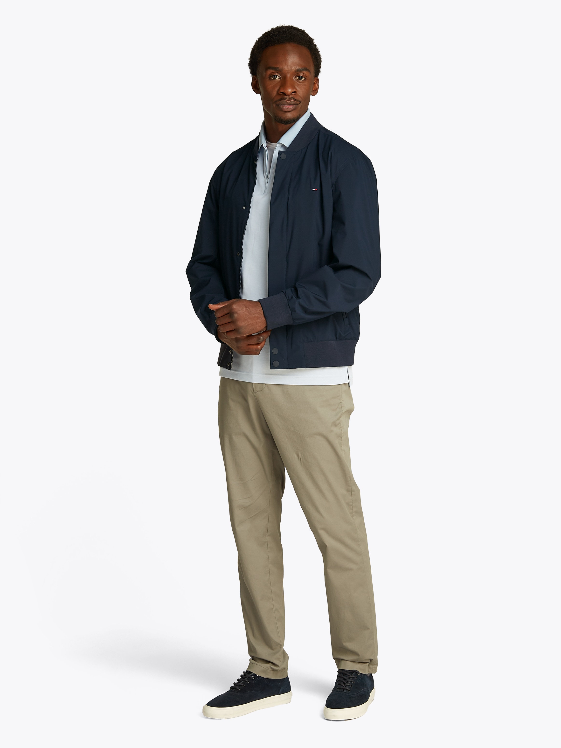 Tommy Hilfiger Bomberjacke »TECH LIGHTWEIGHT« mit Kapuze Regular fit mit Stehkragen