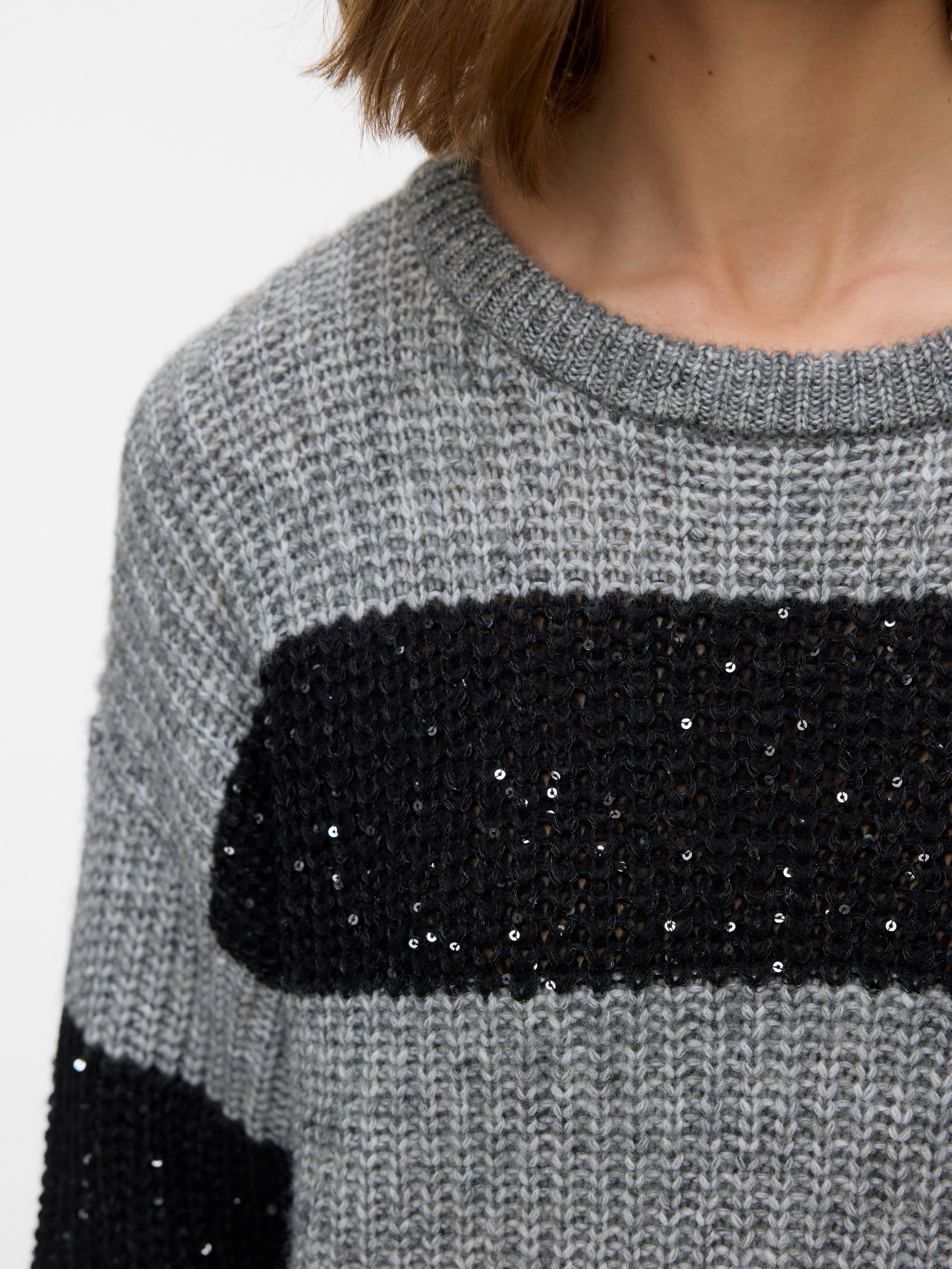 Thumbnail - Vero Moda Strickpullover "VMSPARKLE LS O-NECK PULLOVER"