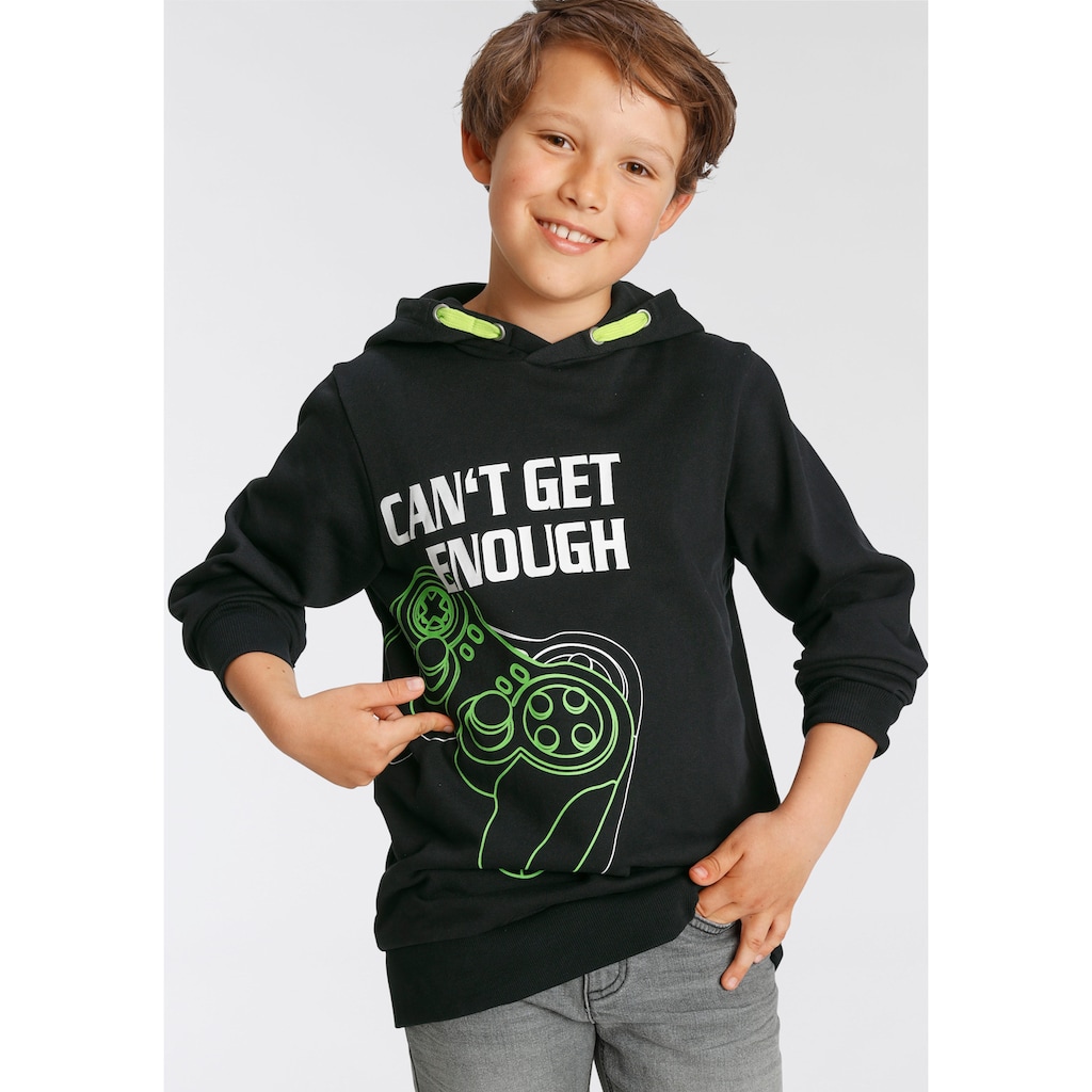 KIDSWORLD Kapuzensweatshirt »CAN´T GET ENOUGH - Spruch«