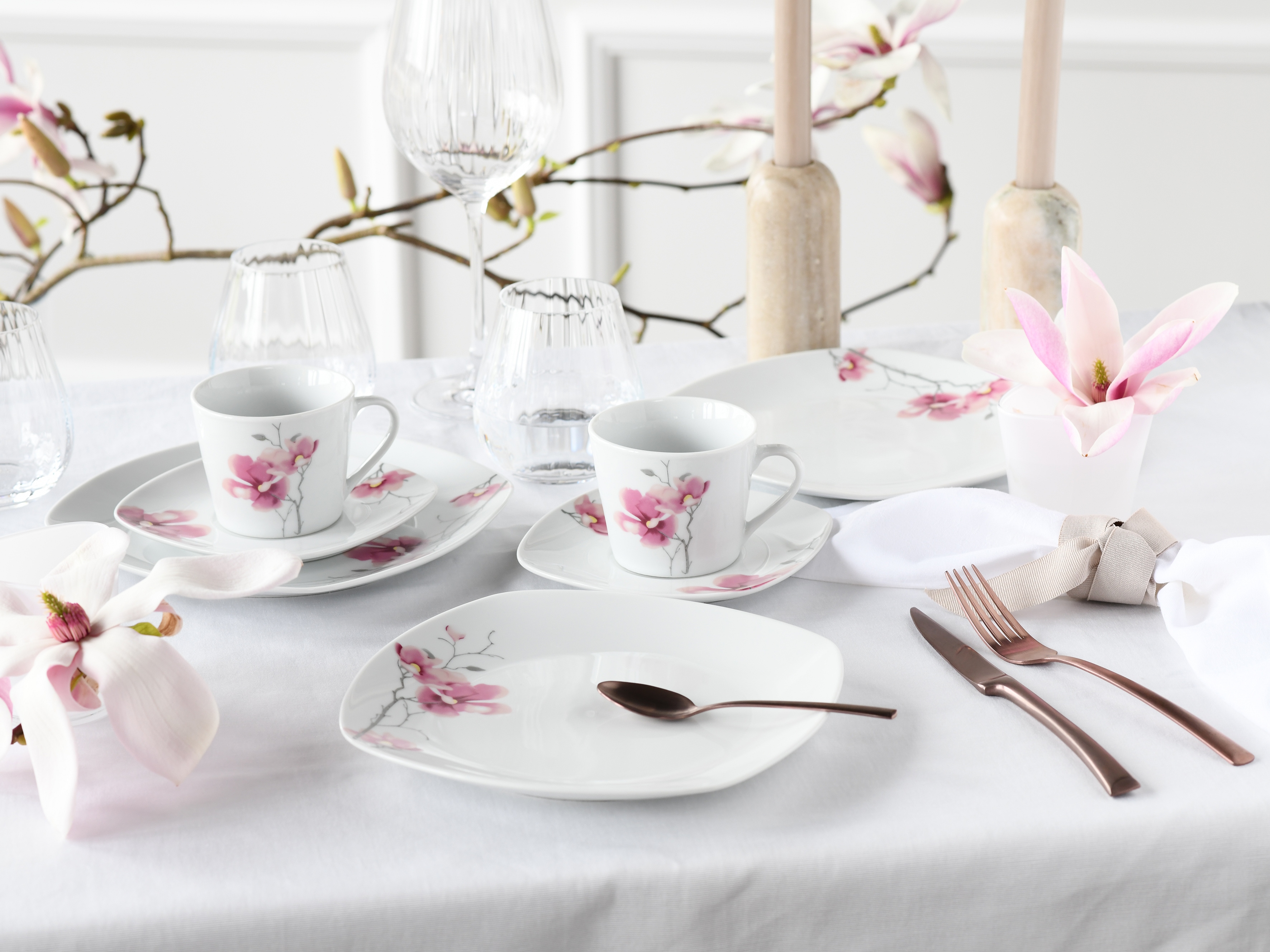CreaTable Kaffeeservice "Amelie Aiko, Kaffee-Service 18-tlg" Blumendekor günstig online kaufen