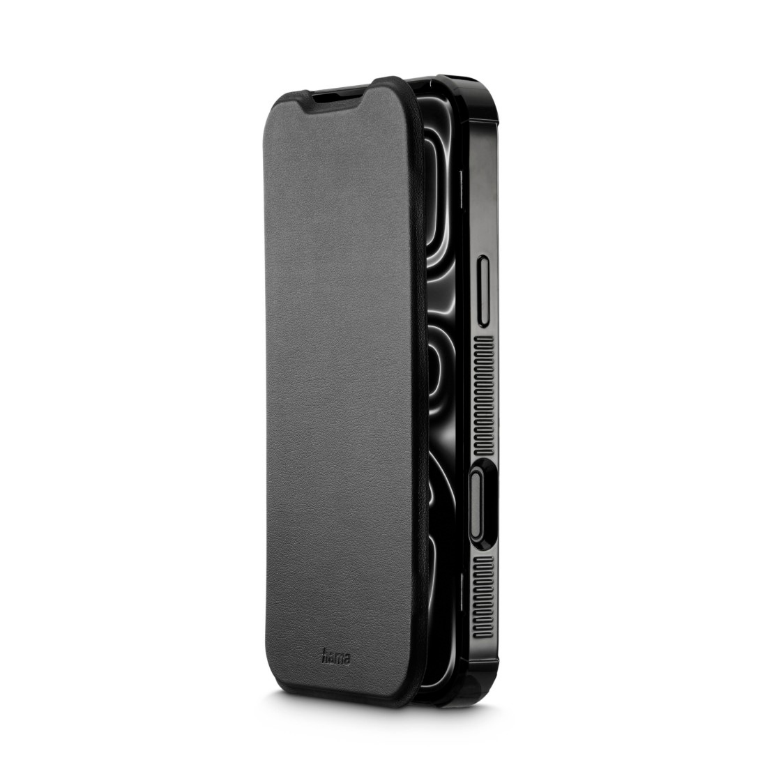 Hama Smartphone-Mappe »Handytasche für iPhone 17 Pro Max/18 Pro Max (stoßfest, für MagSafe)« Sturzsicher, kratzfest, 4H, Wireless-Charging-kompatibel
