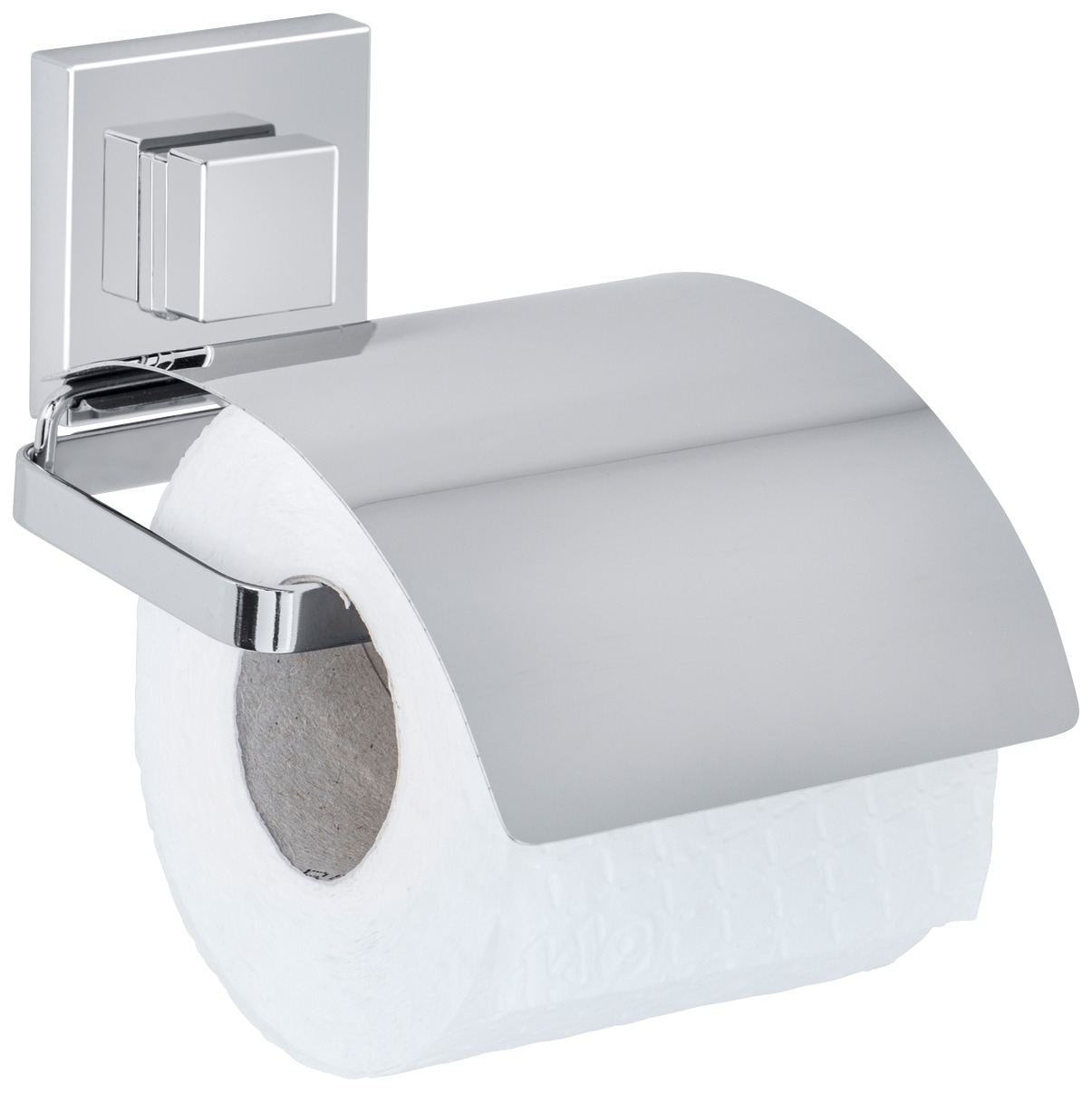 WENKO Toilettenpapierhalter »Vacuum-Loc Quadro«, Befestigen ohne bohren